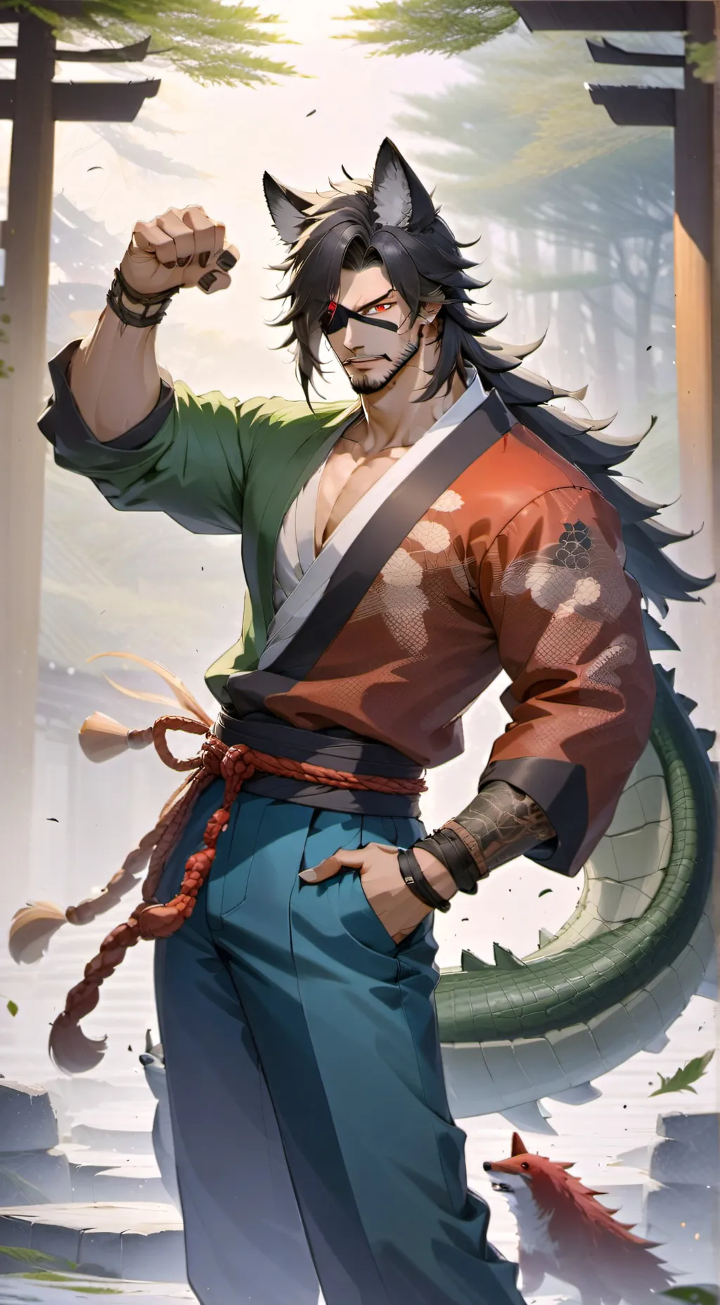 ai character: KNY background