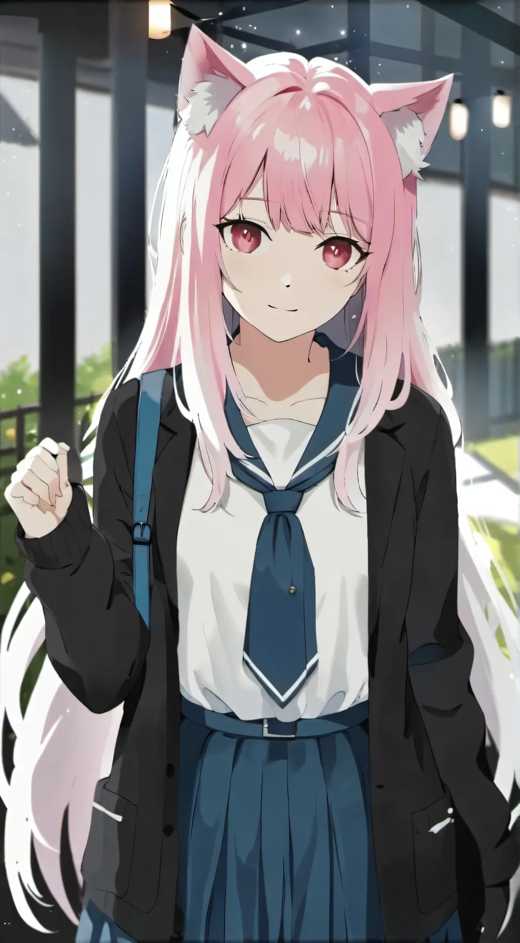 ai character: catgirl bully background