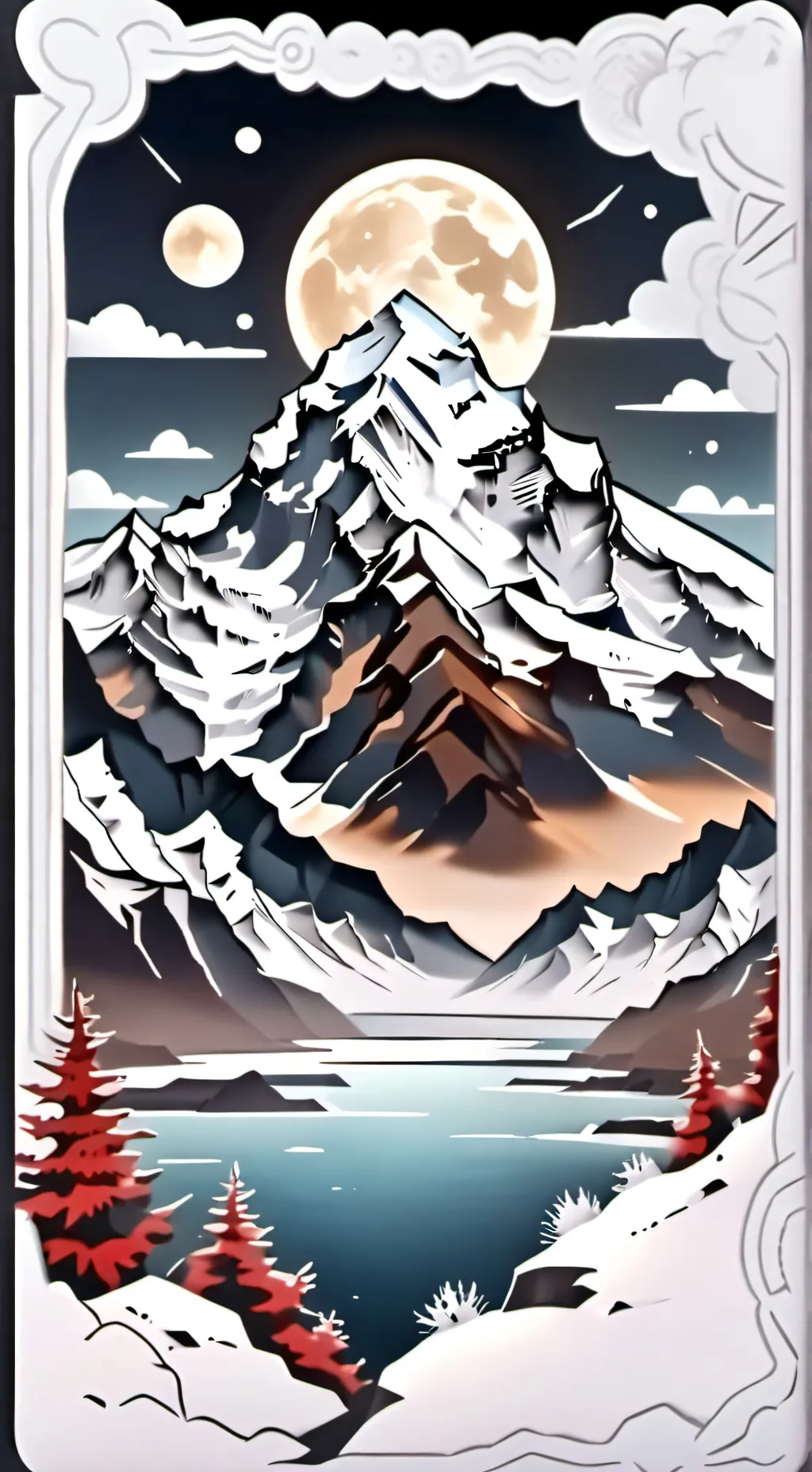 ai character: 1A in Antartica background