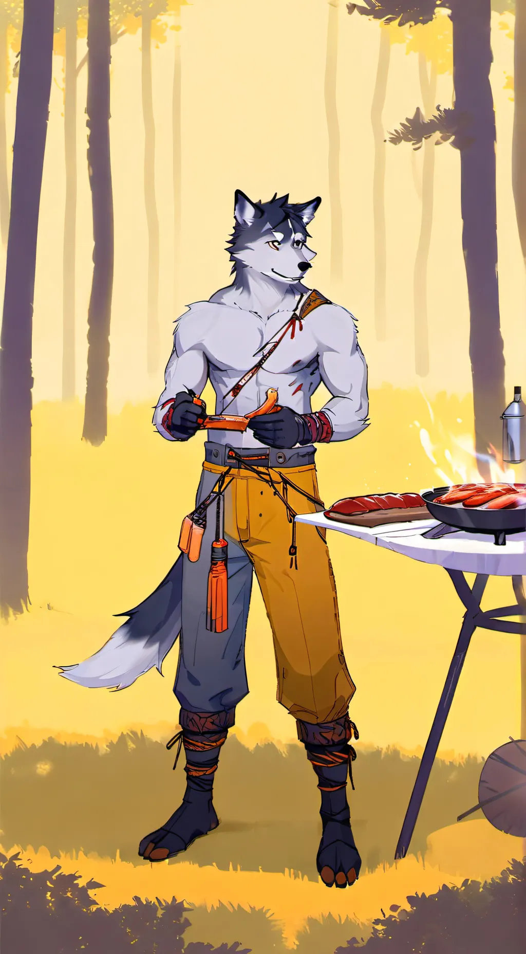 ai character: Leon background