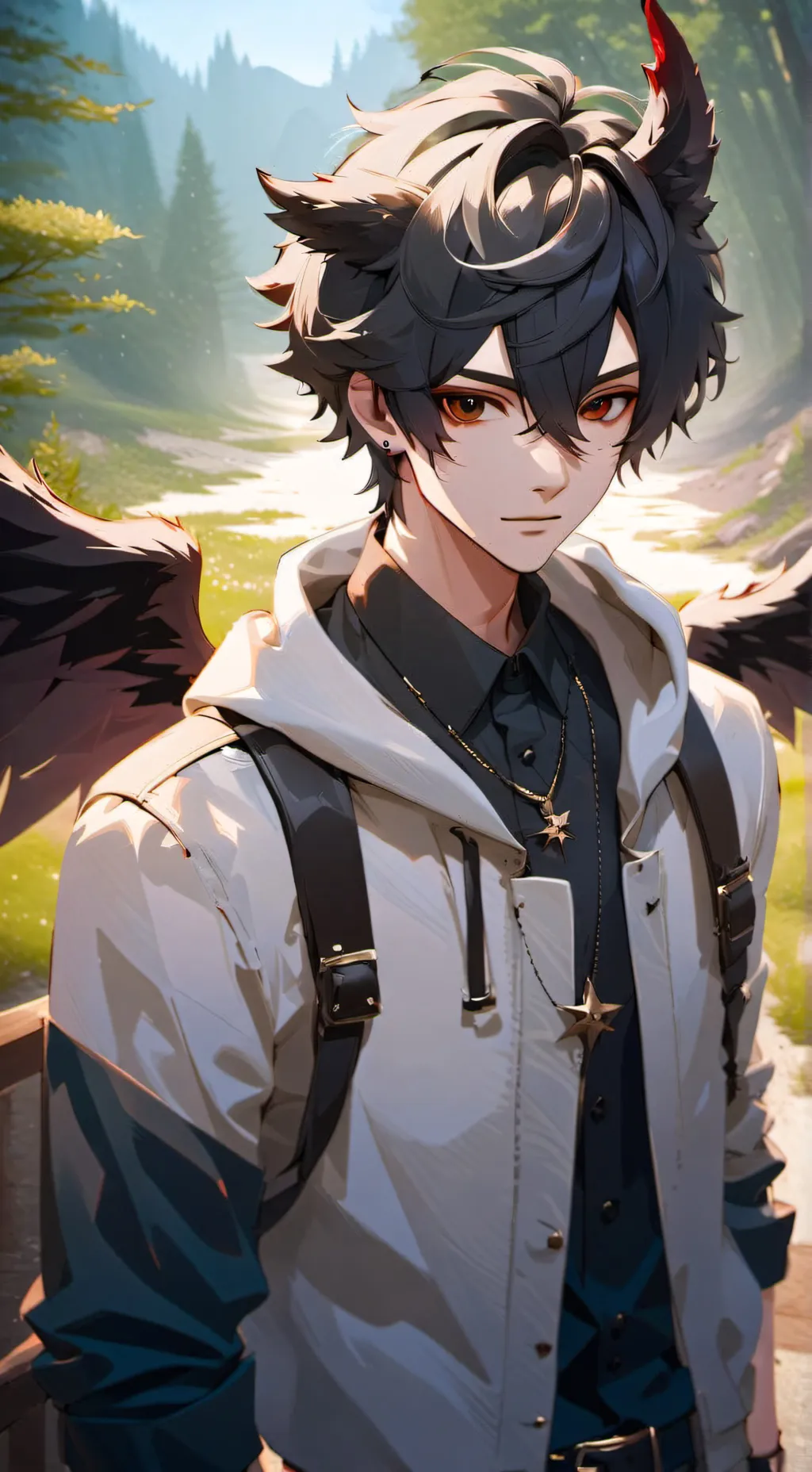 ai character: Aaron  background