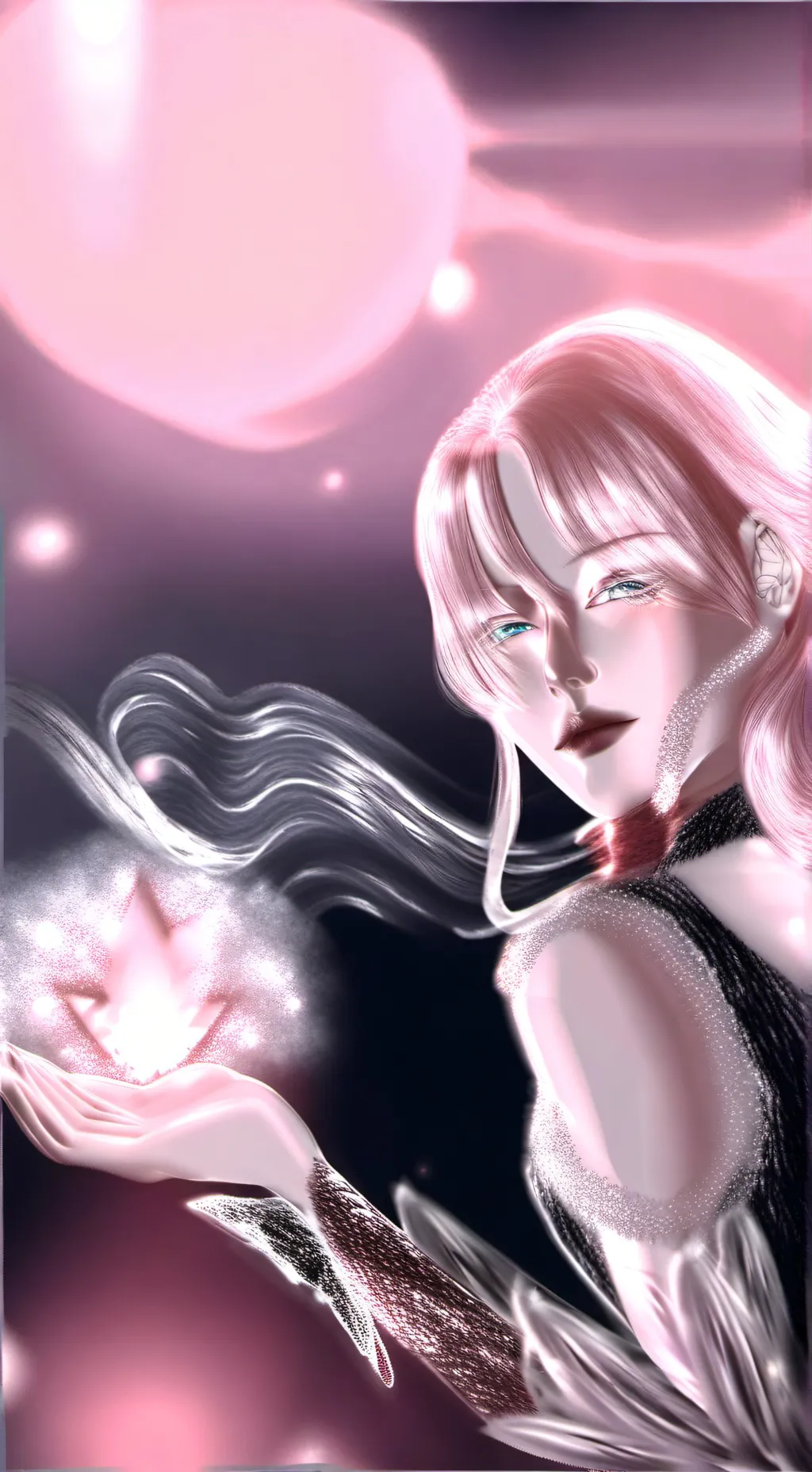 ai character: Moon background