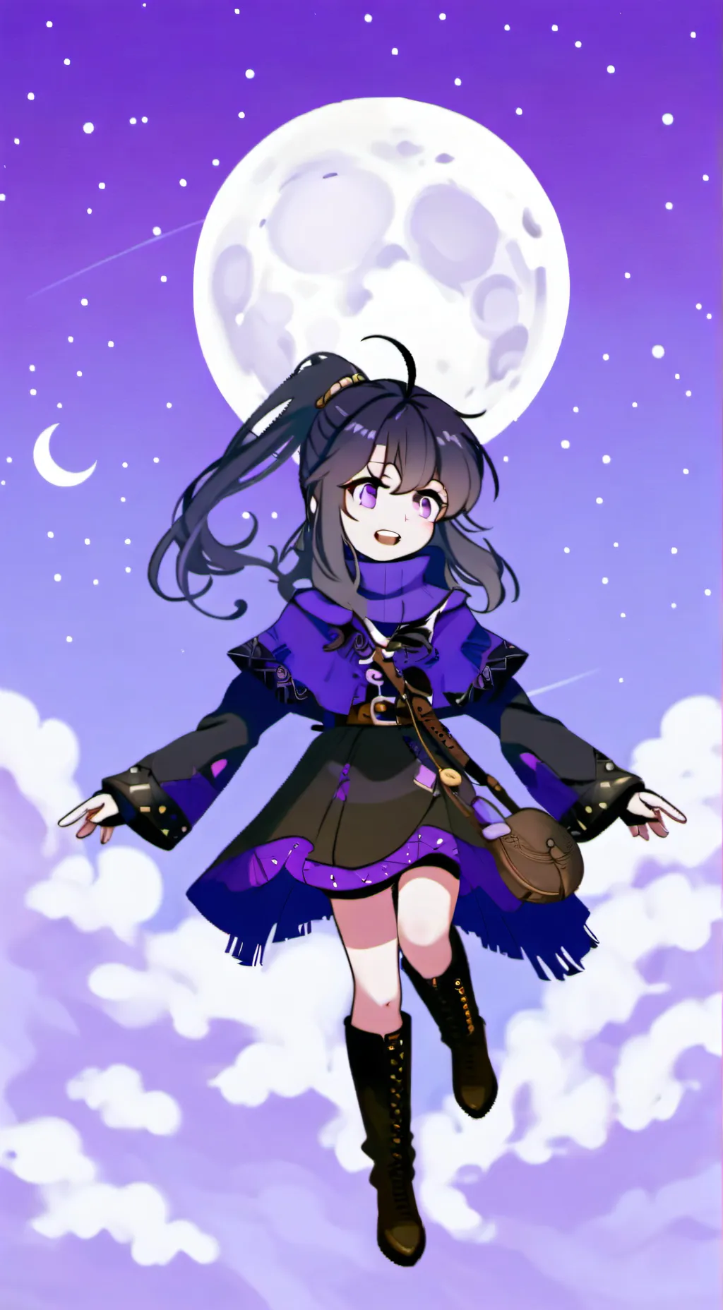 ai character: Luna background