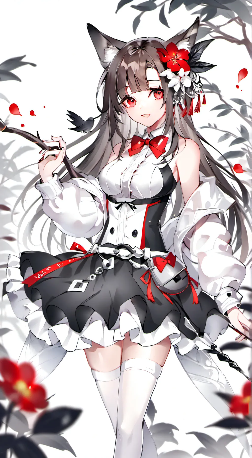 ai character: Scarlet background