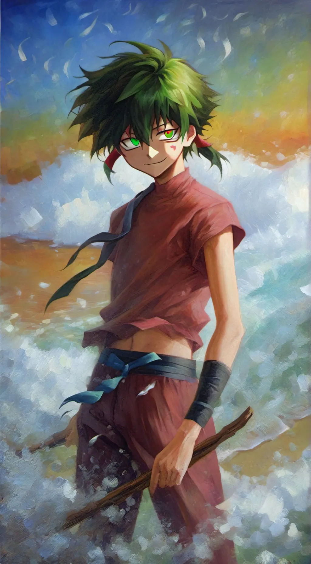 ai character: izuku!! background