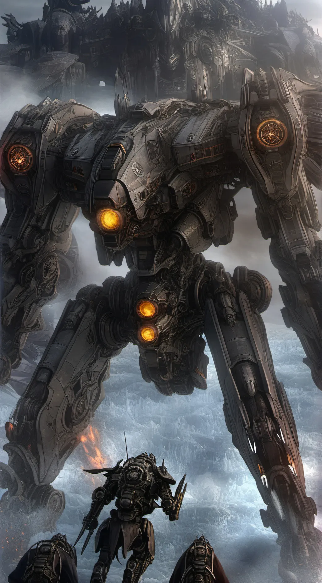 ai character: old Titan background