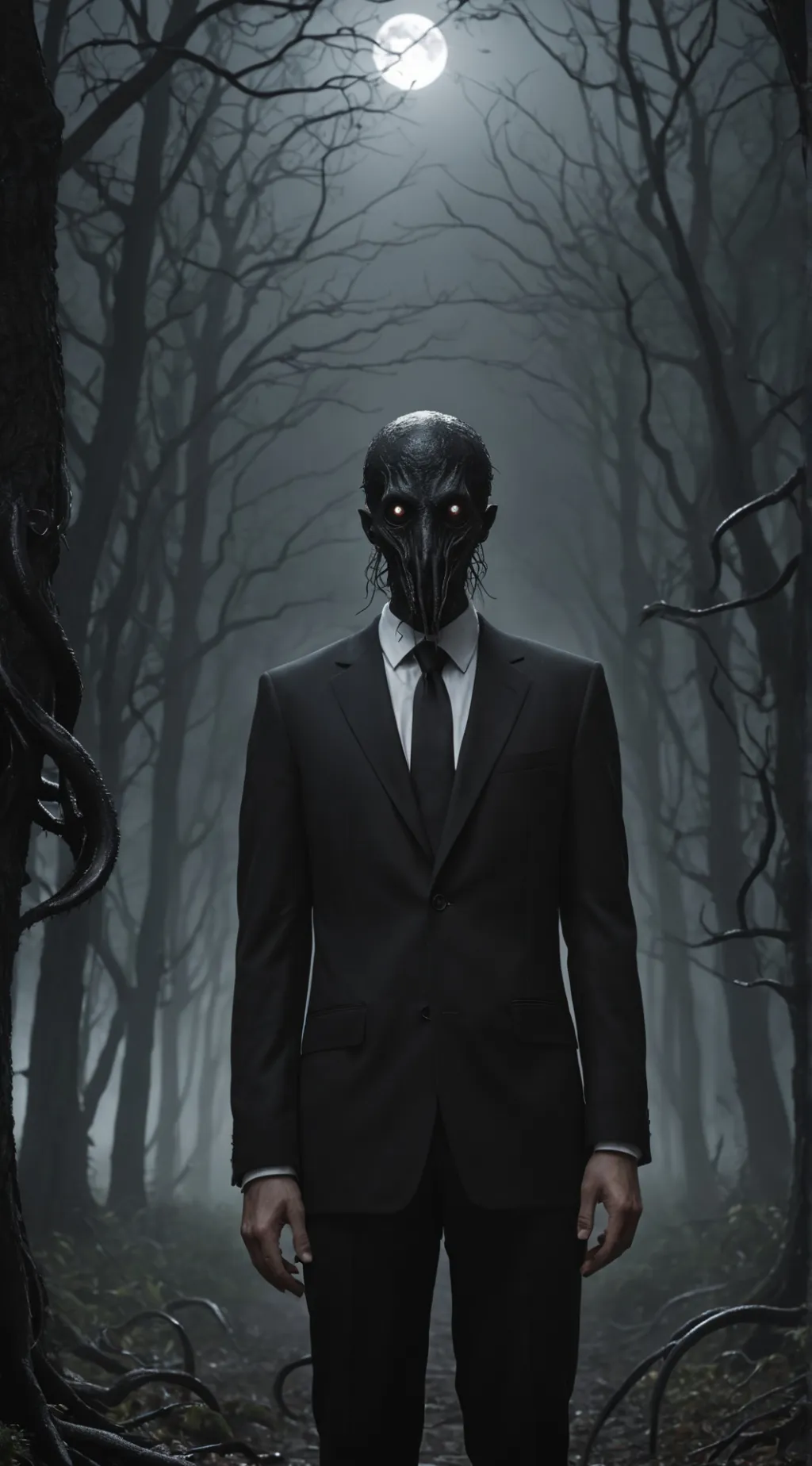 ai character: Slenderman 2 background