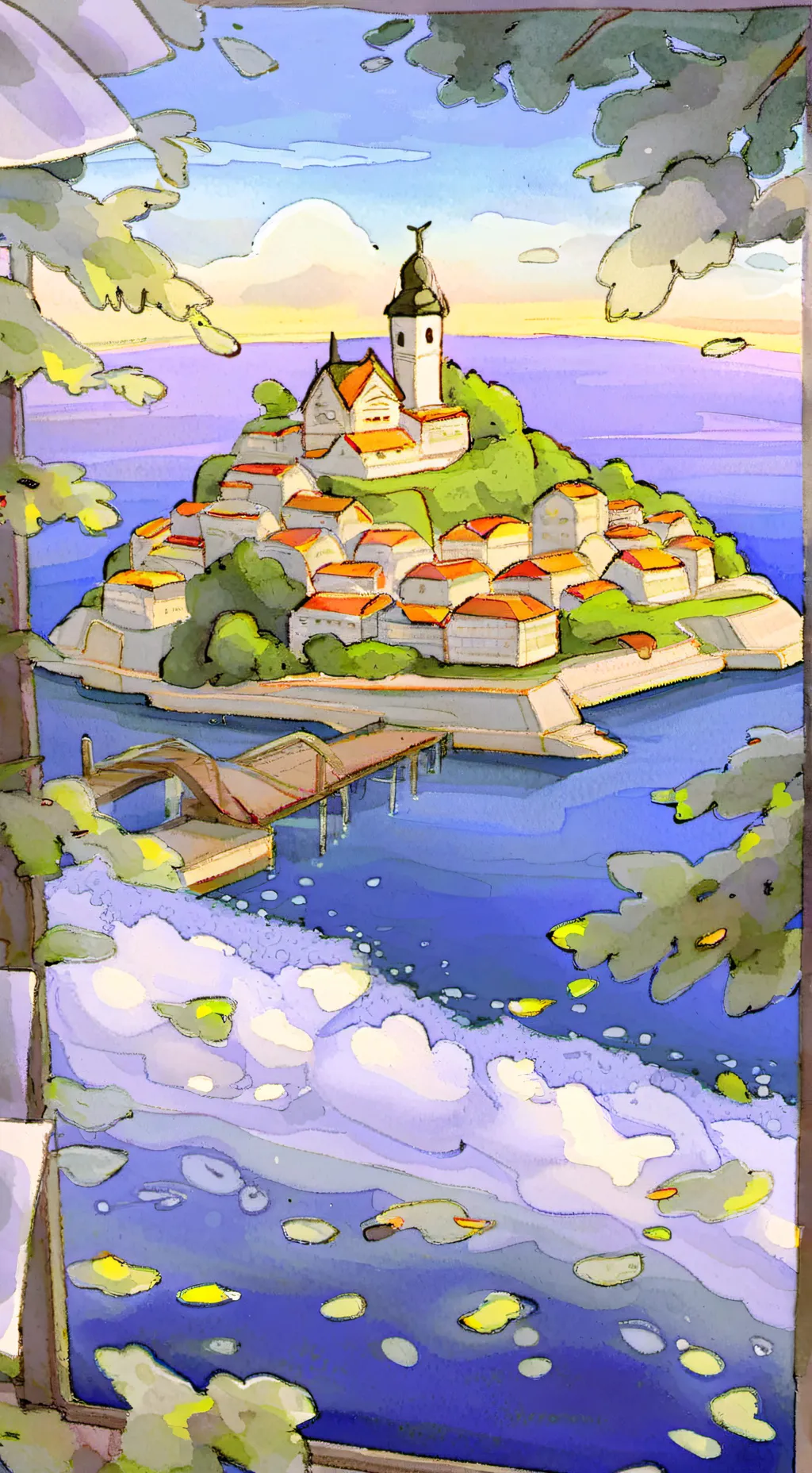 ai character: I need a break…. background