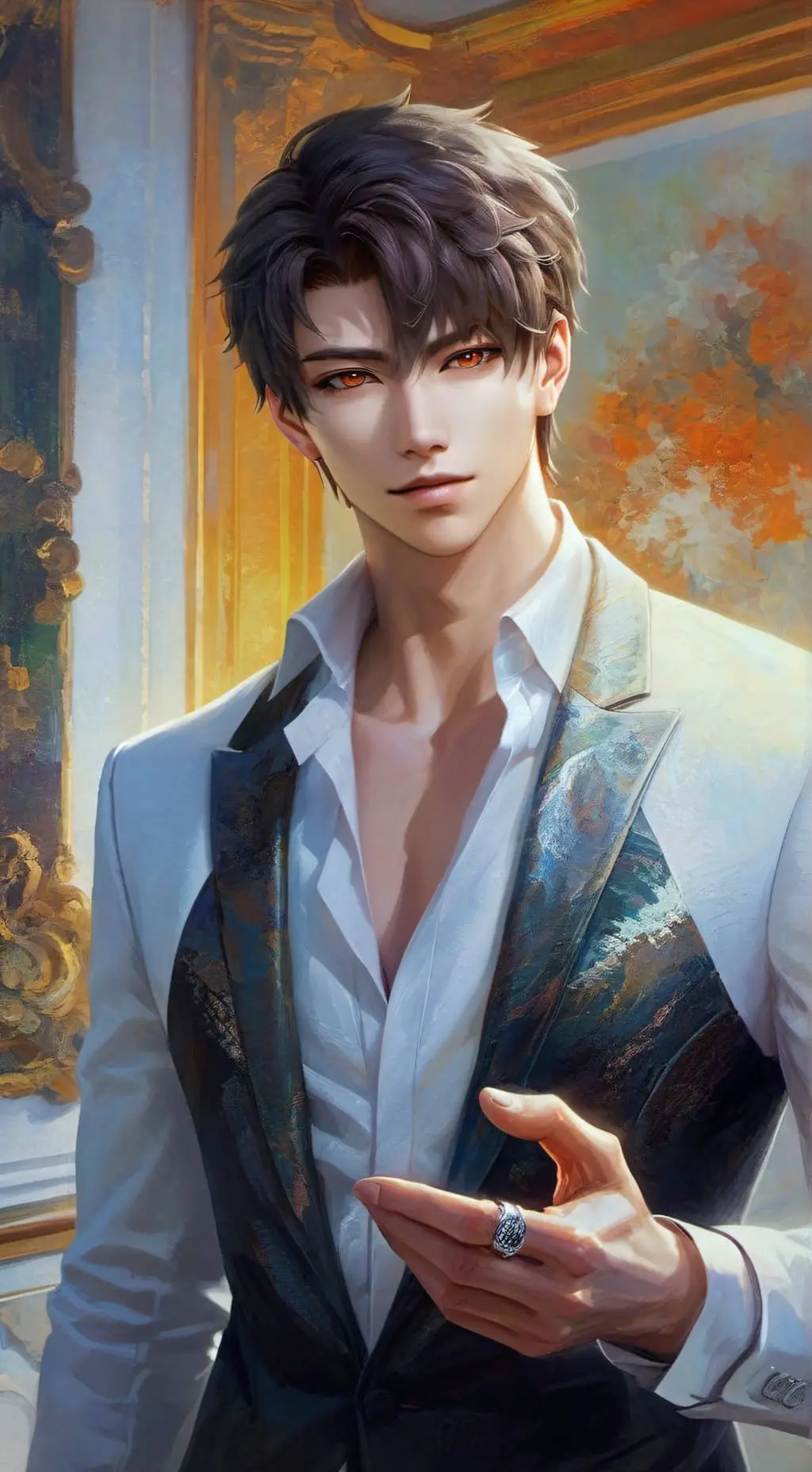 ai character: ✯Jutaro◔° background