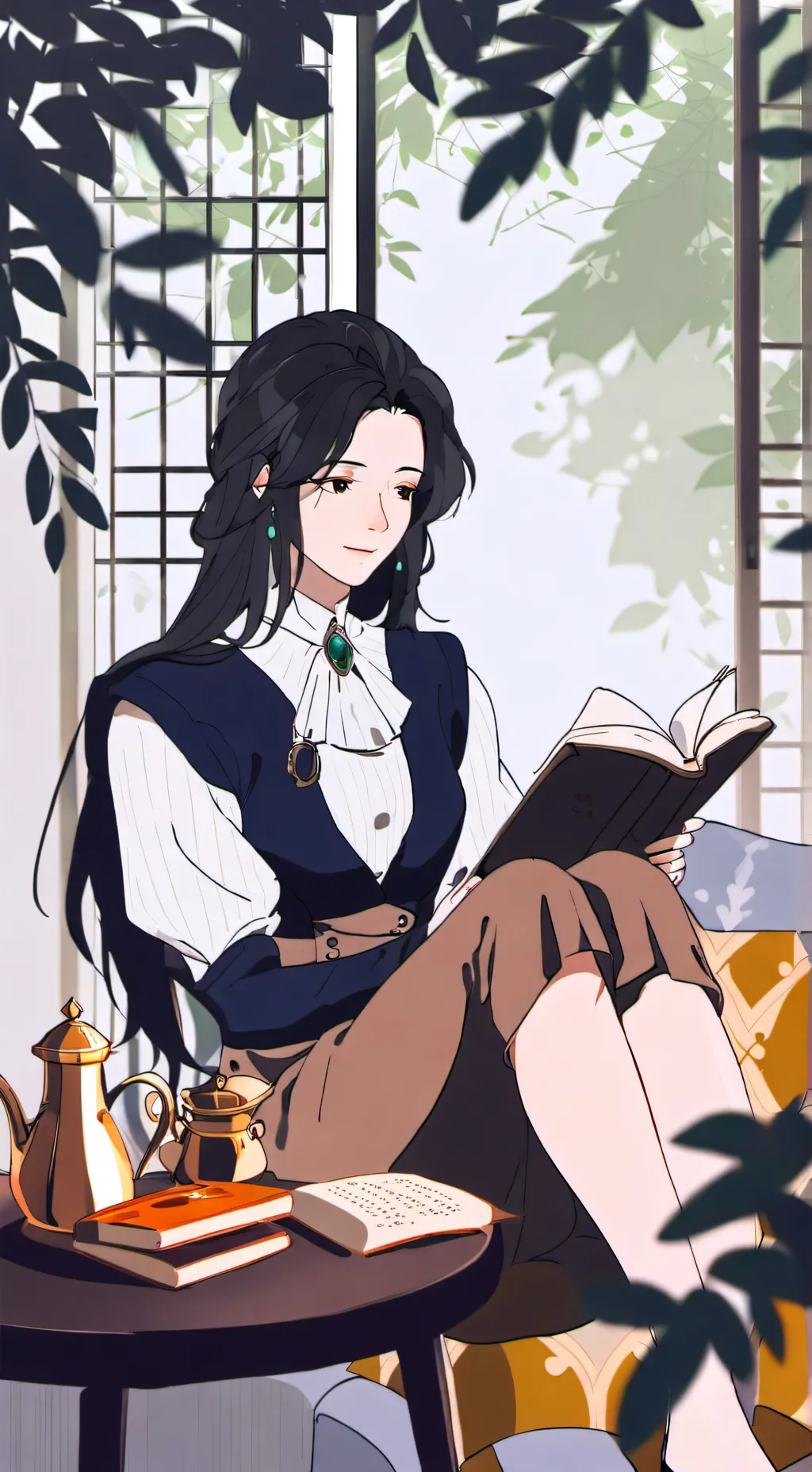 ai character: 🖤Luci🖤 background