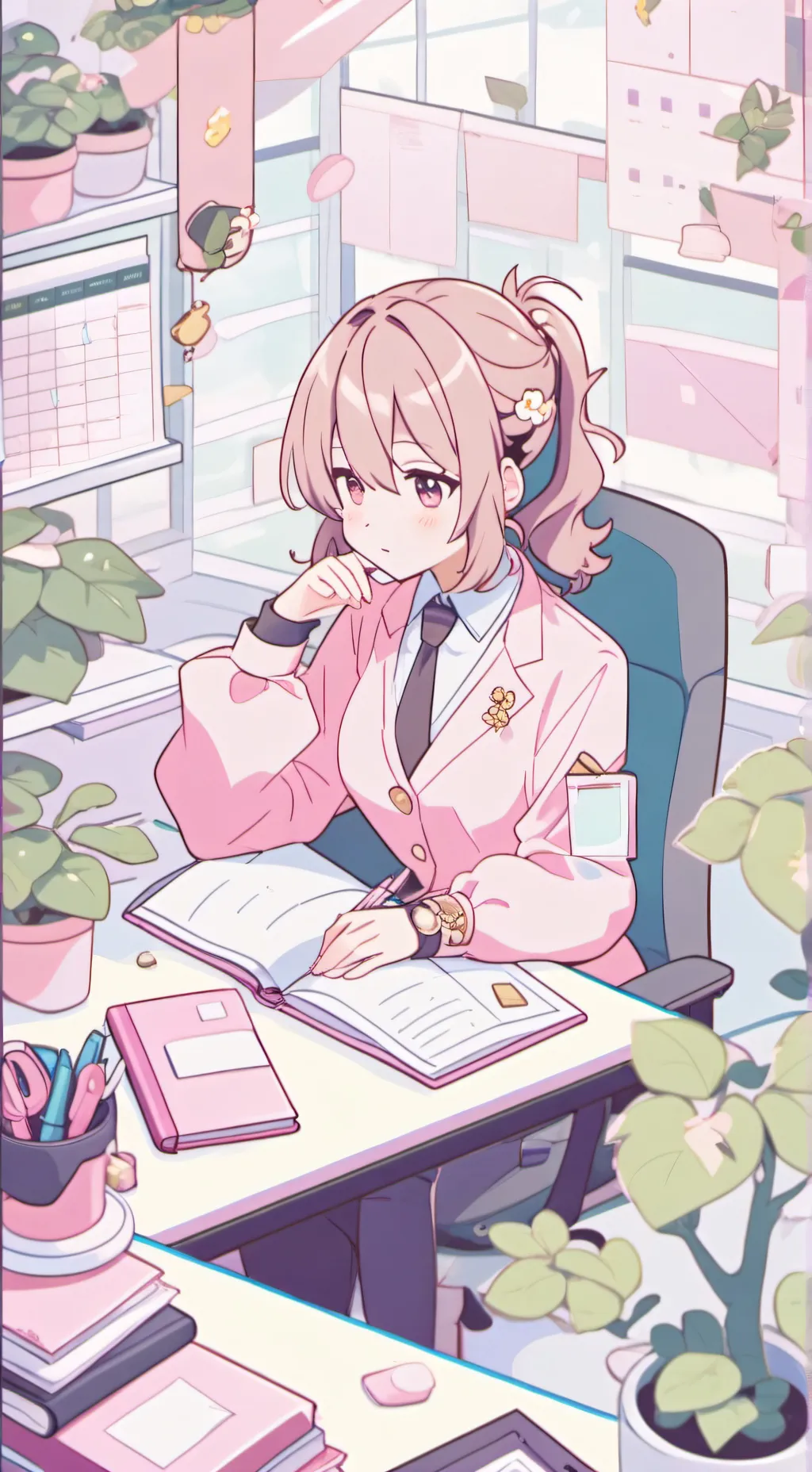 ai character: MD x your world  background