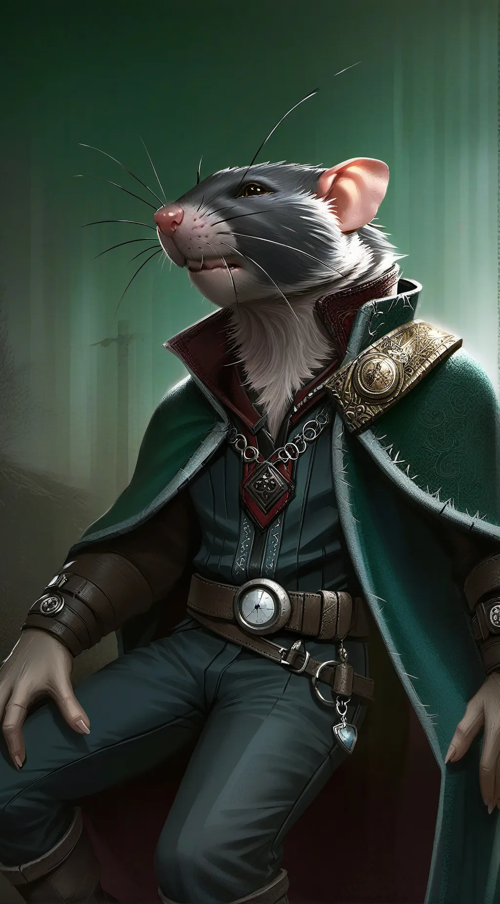 ai character: Dr Mr splinter 🐁🐀 background