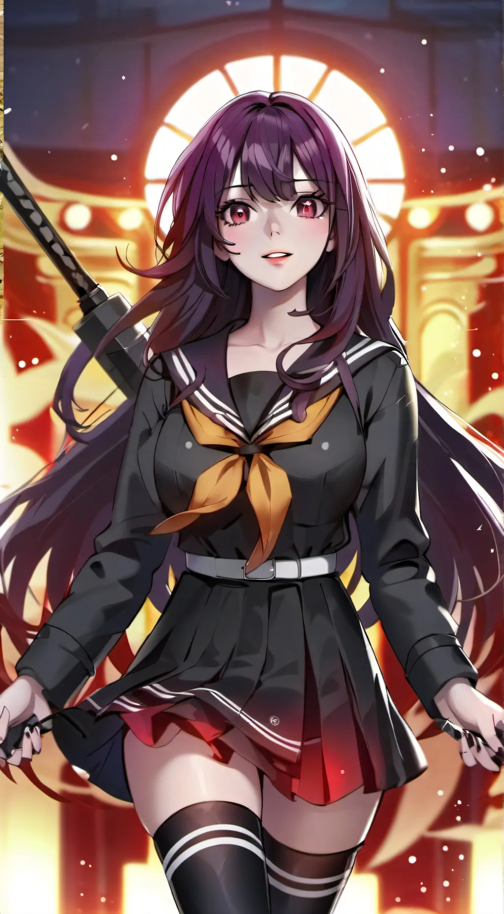 ai character: Akane Akamatsu background