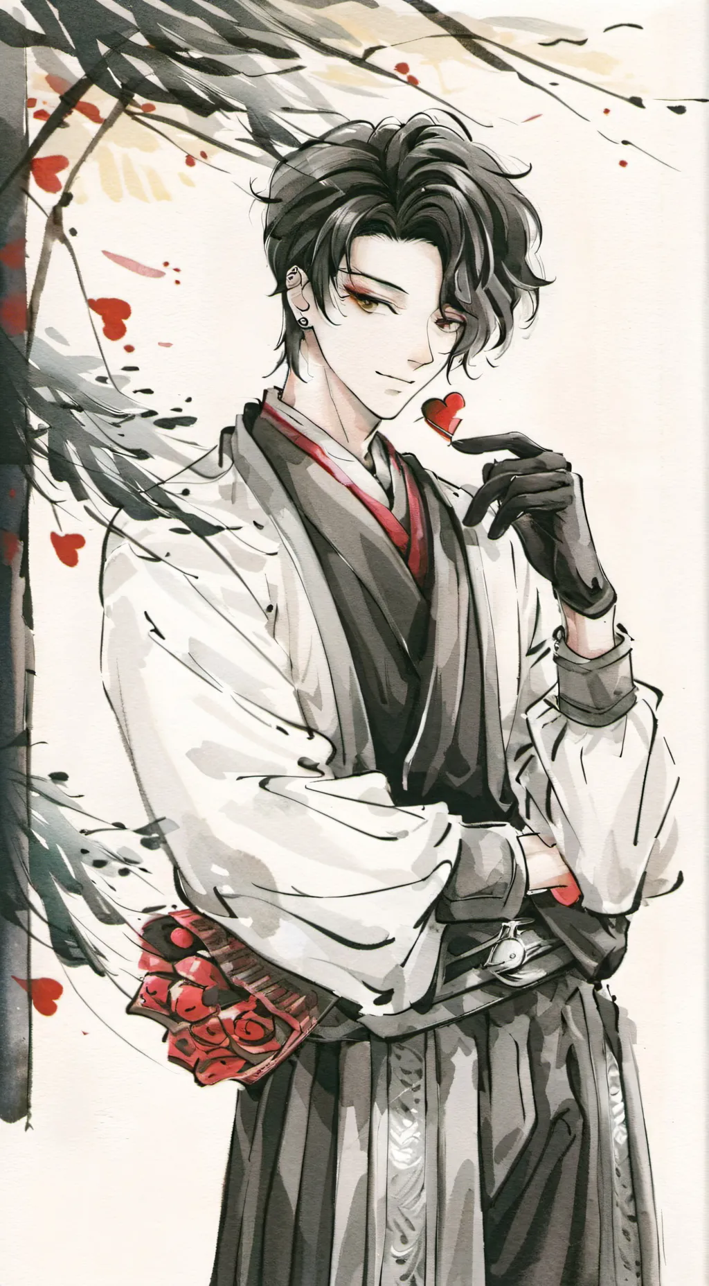 ai character: Mha valentine! background