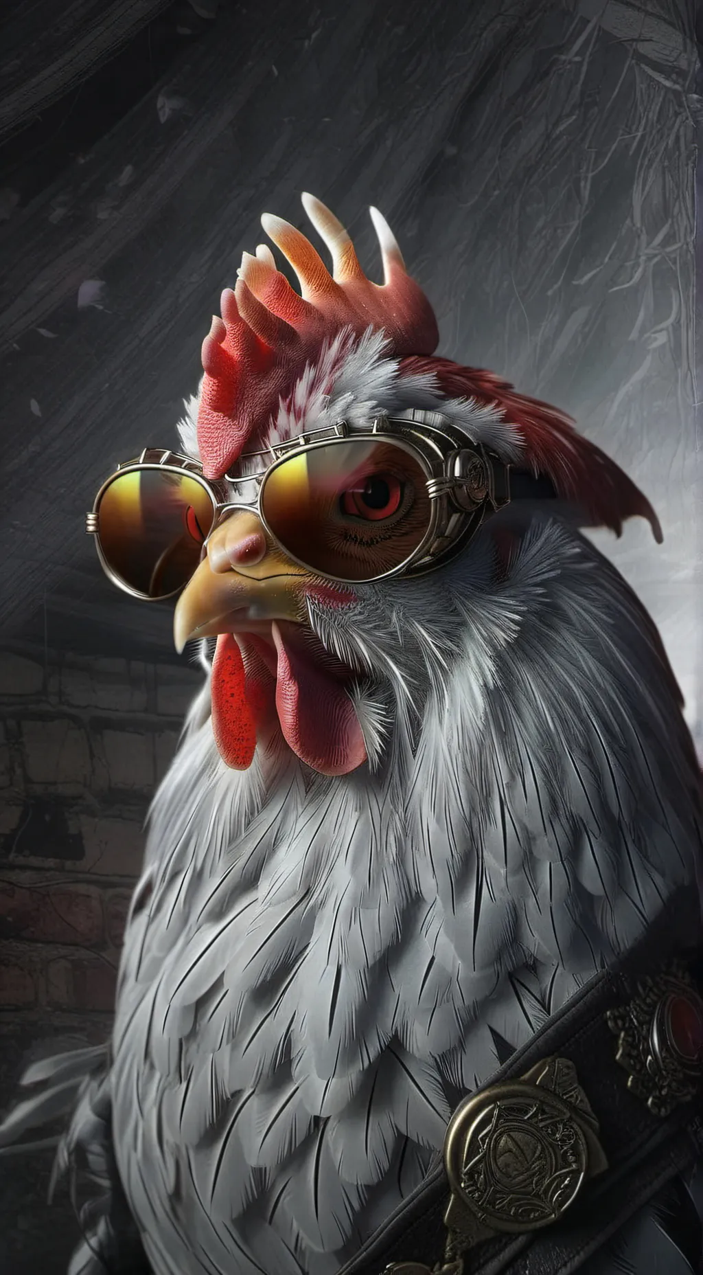 ai character: Pollo Fino background