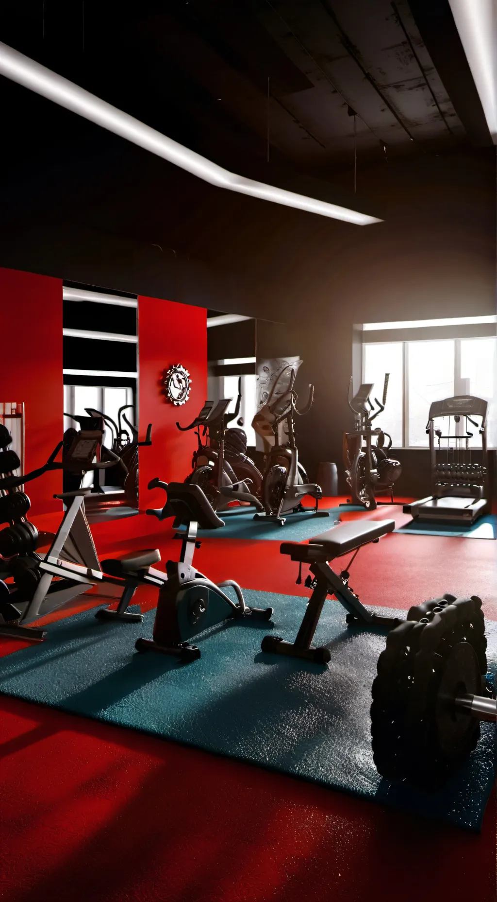 ai character: Fpe gym background