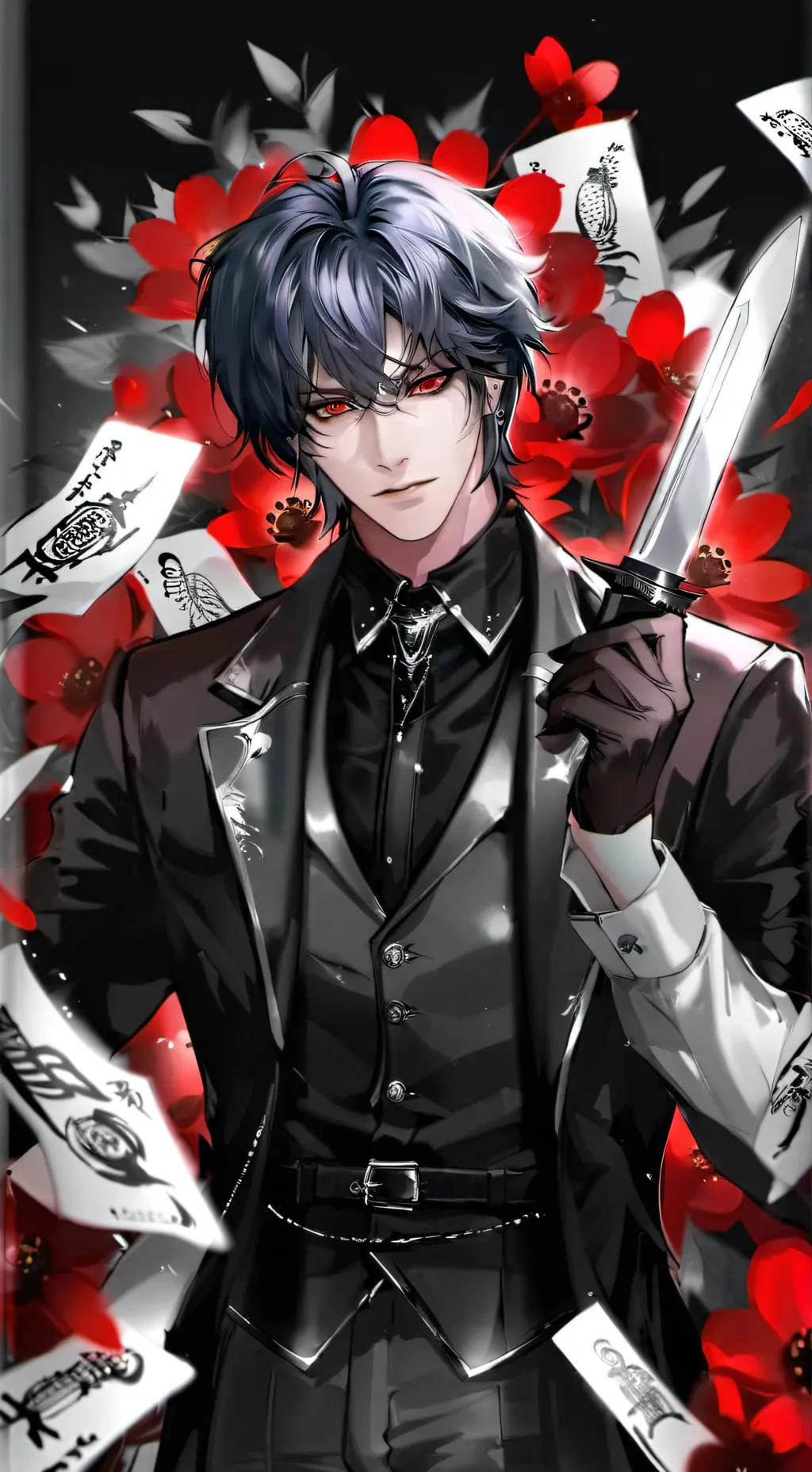 ai character: 🖤❤️~Leo~❤️🖤 background