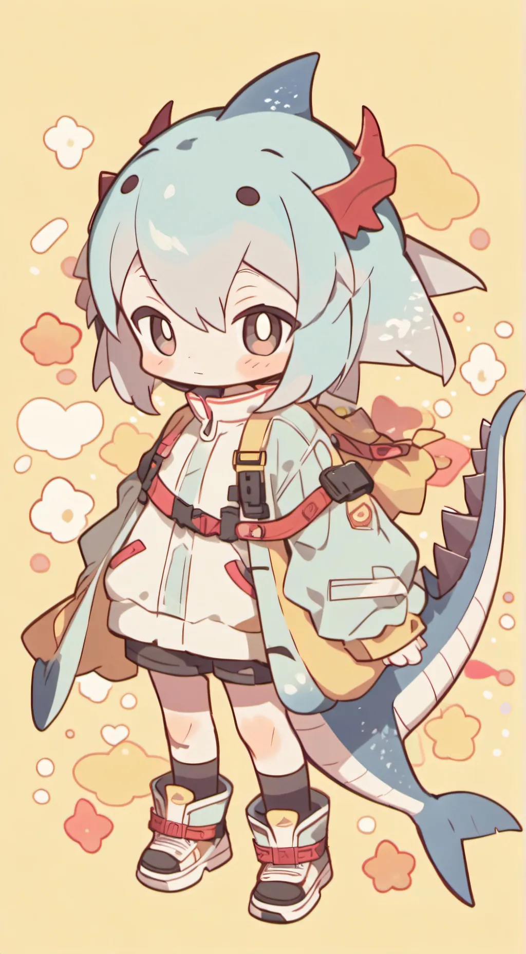 ai character: mako x Simonsmokes background