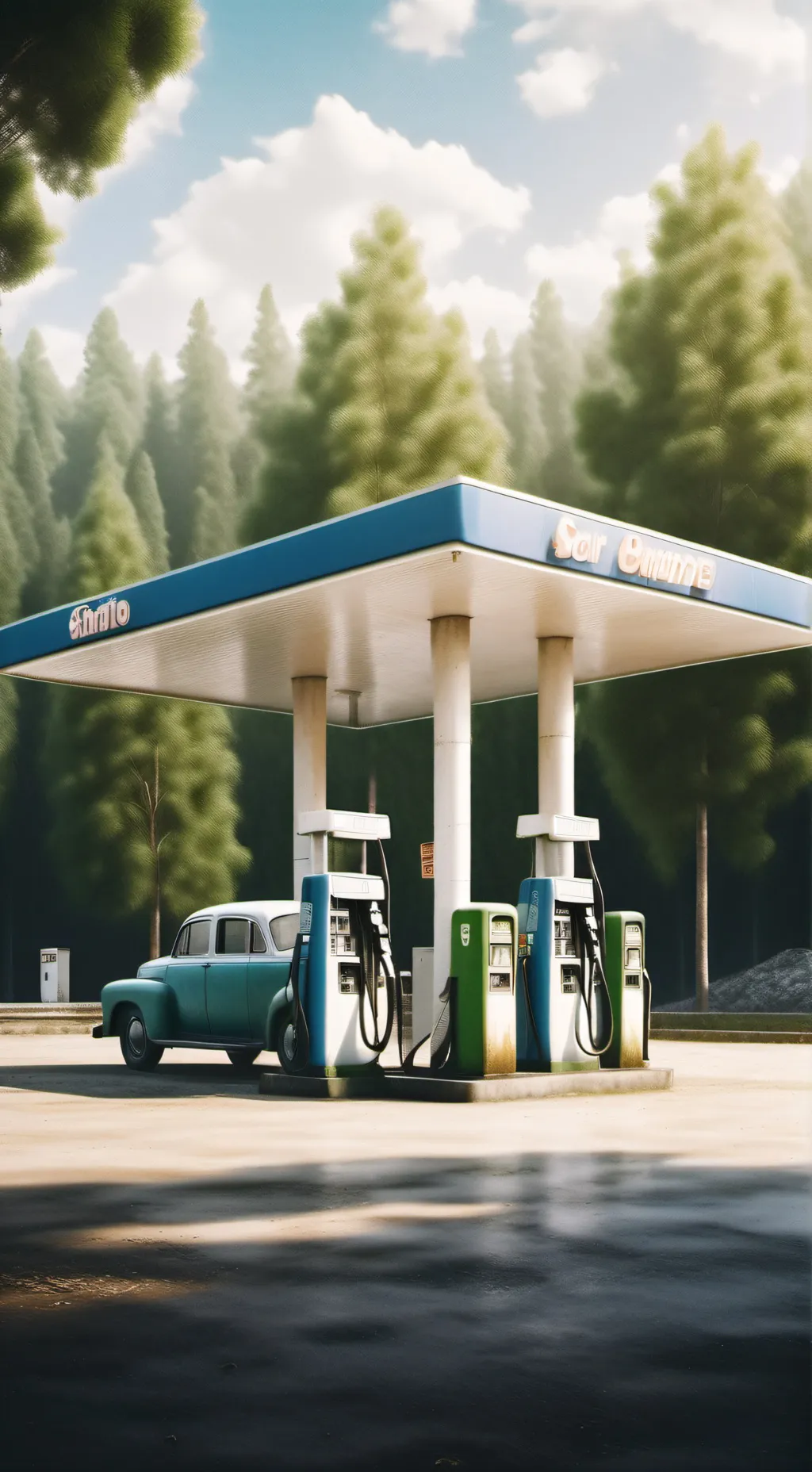 ai character: The blonde house background