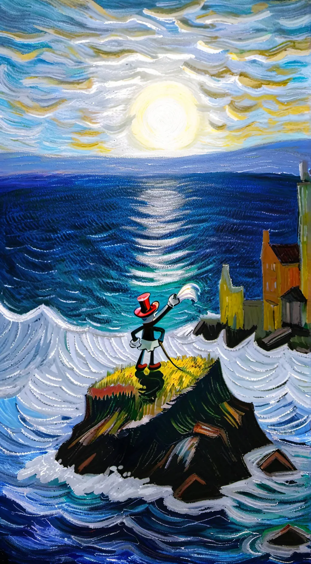 ai character: The Cuphead Show  background