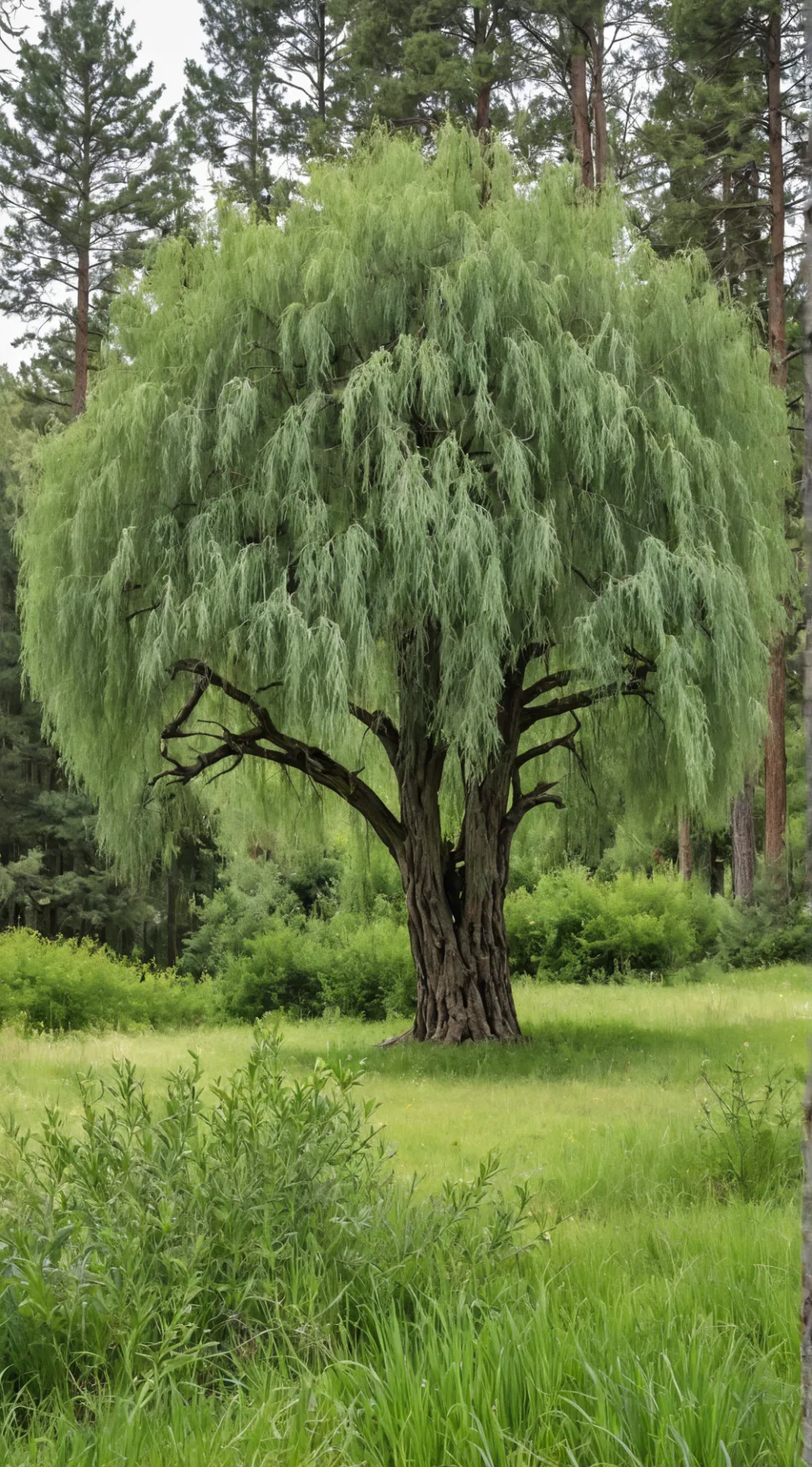 ai character: odd tree background