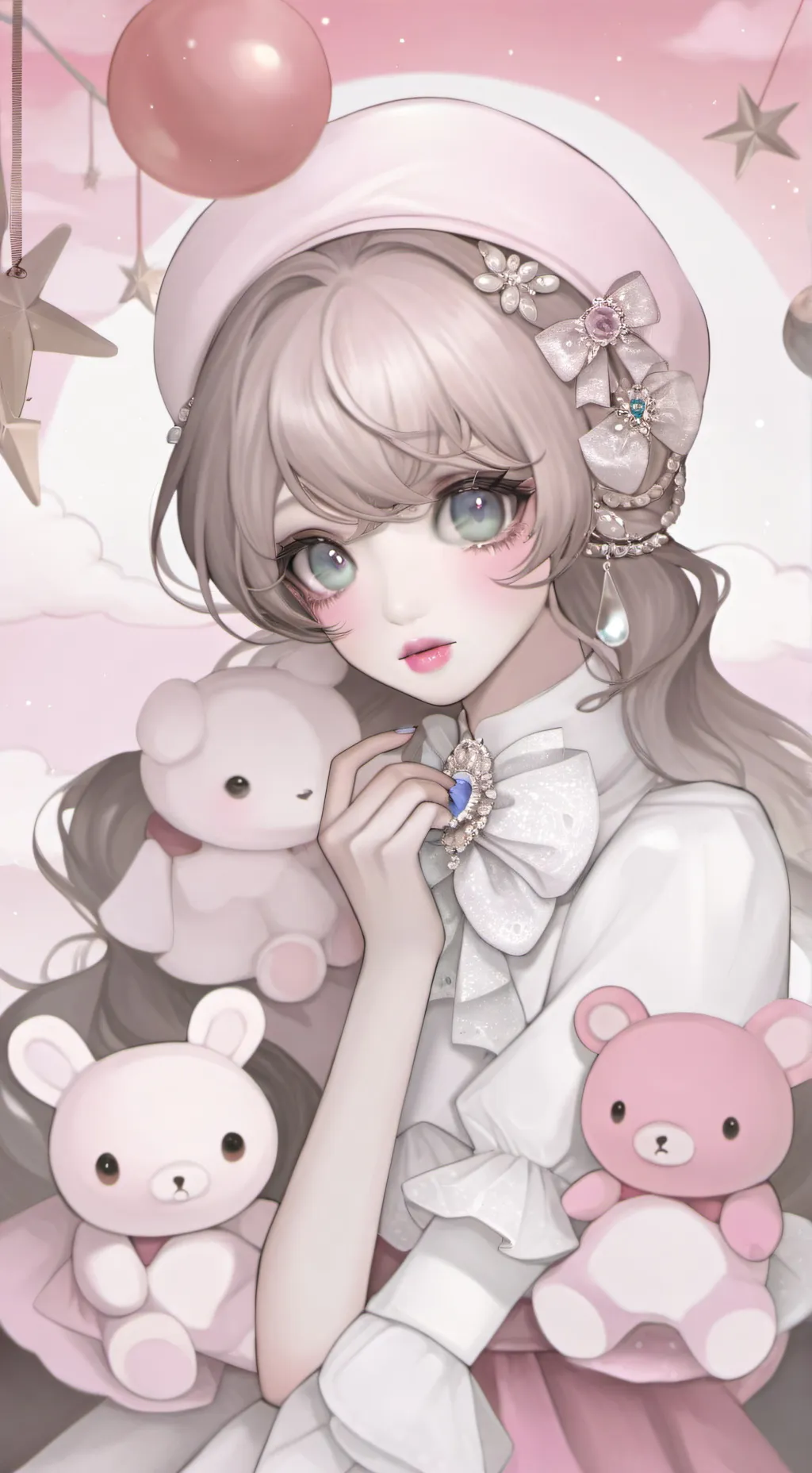 ai character: 😏😏😏 background