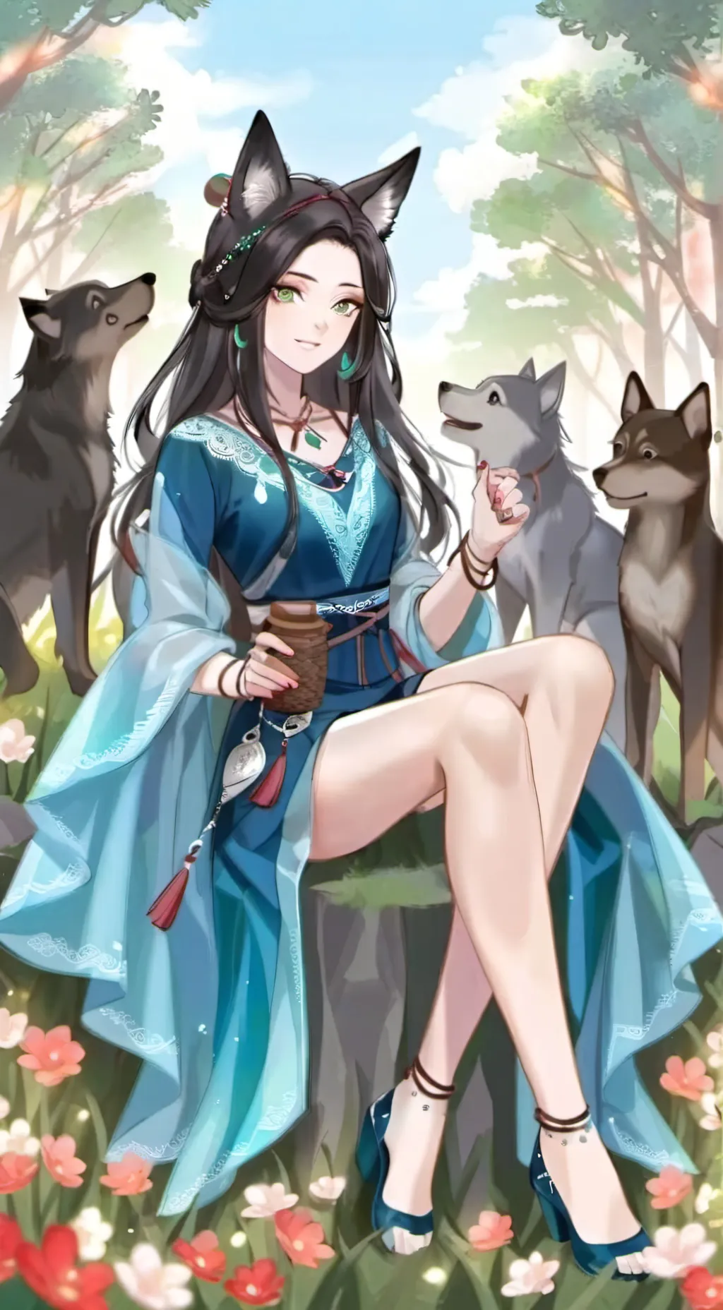 ai character: 🐾🐺yuki loba 🐺🐾 background