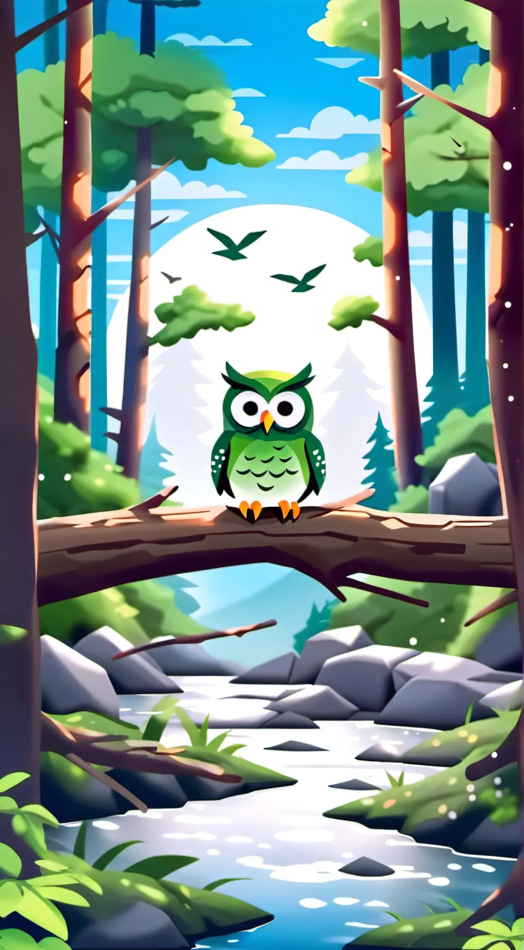 ai character: duolingo  background