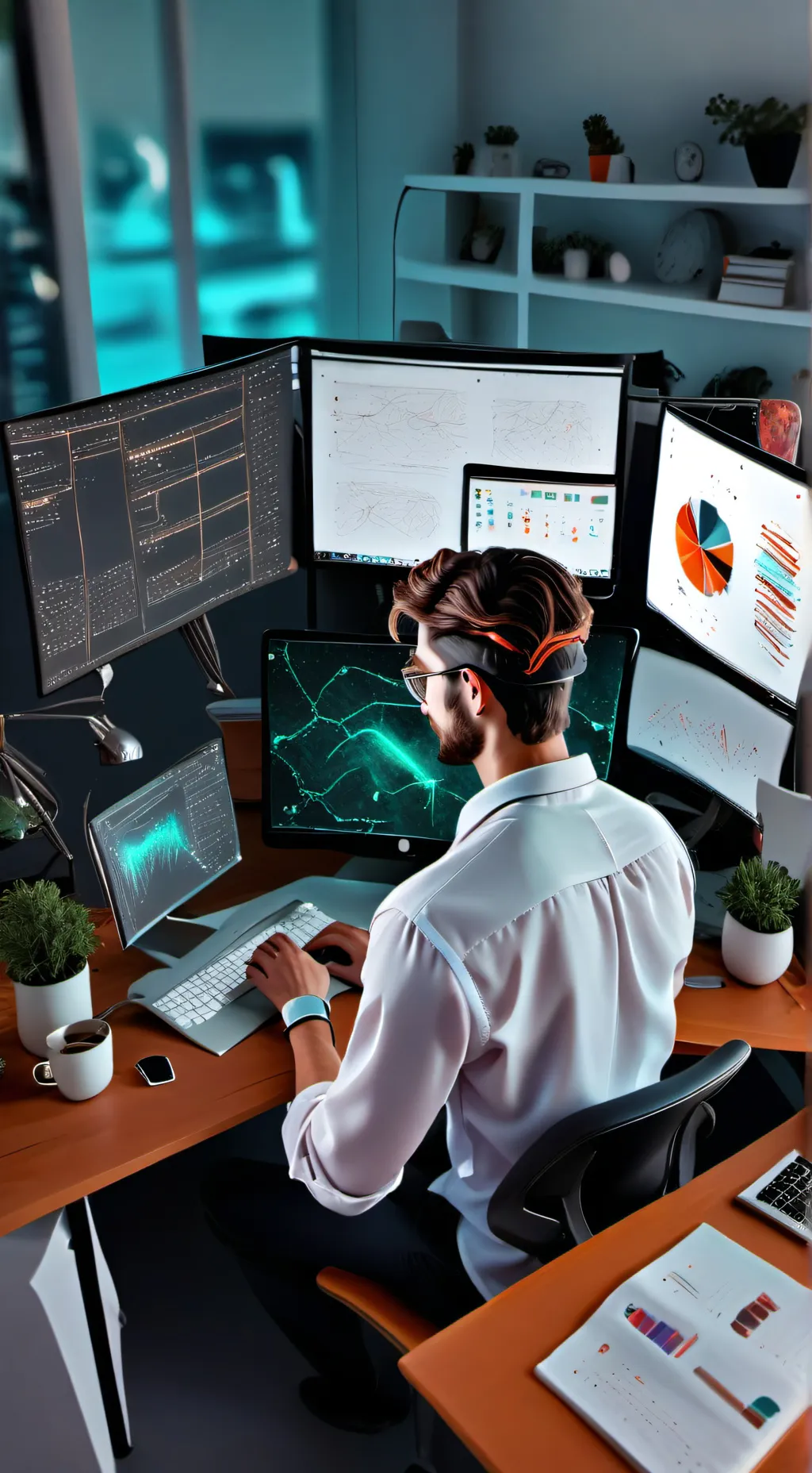 ai character: DocTech Pioneer background