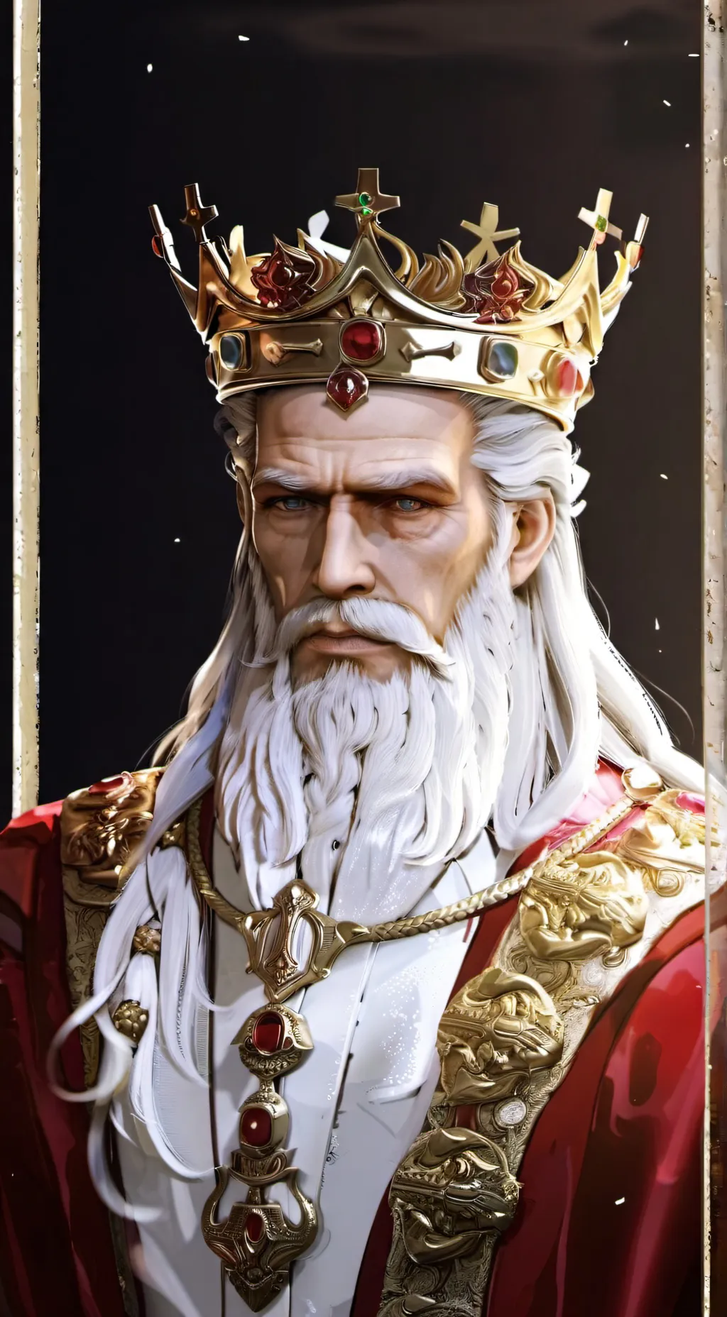 ai character: King Theodore  background