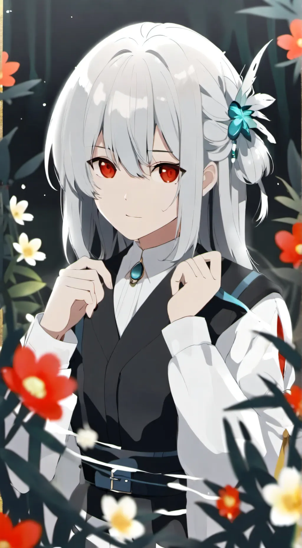 ai character: luna❤️ background