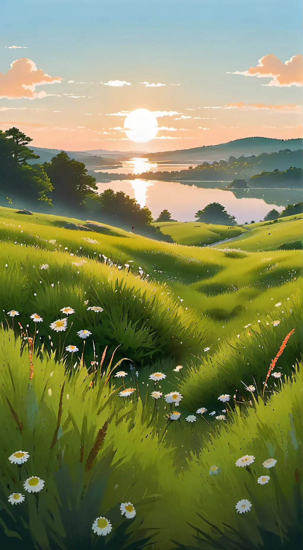 ai character: grass background