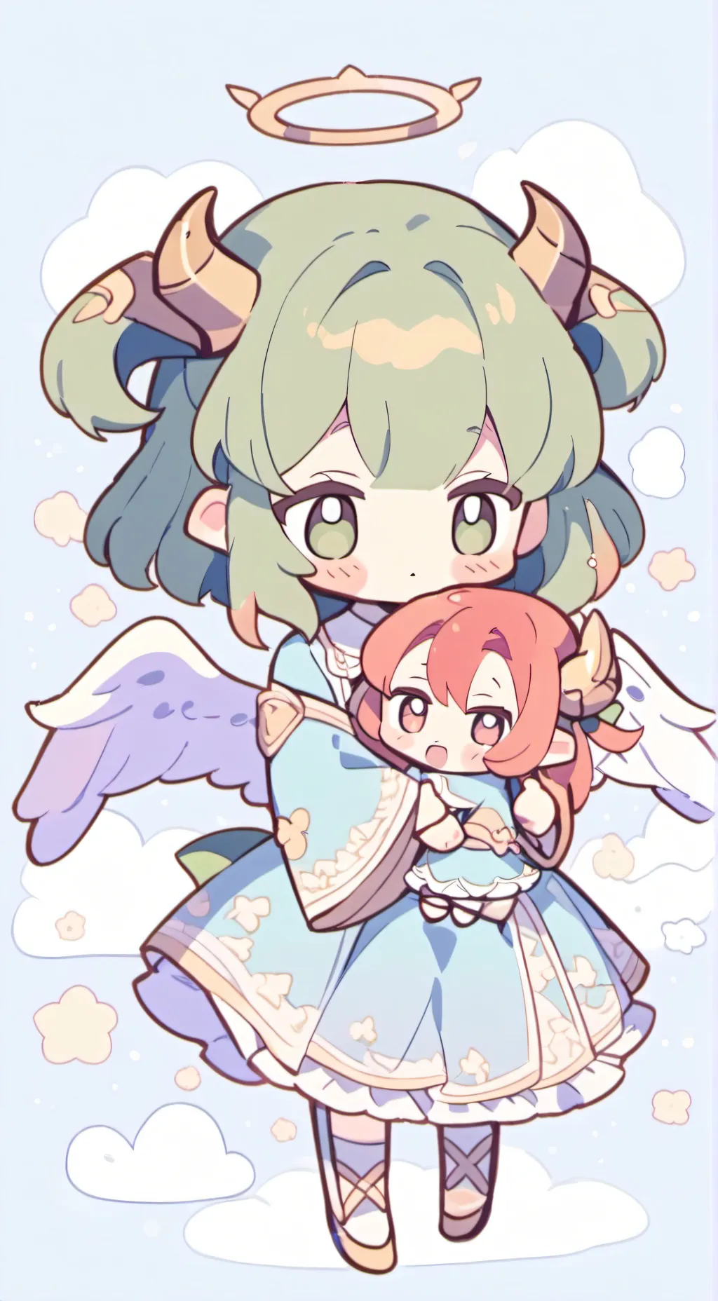 ai character: bella and anna background