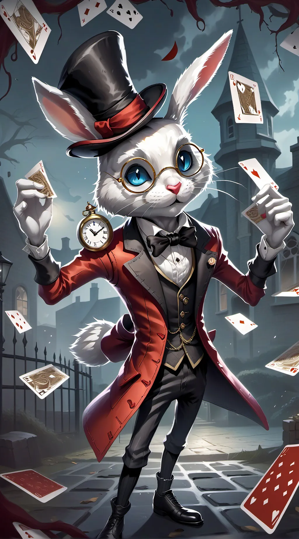 ai character: ~The White Rabbit~ background