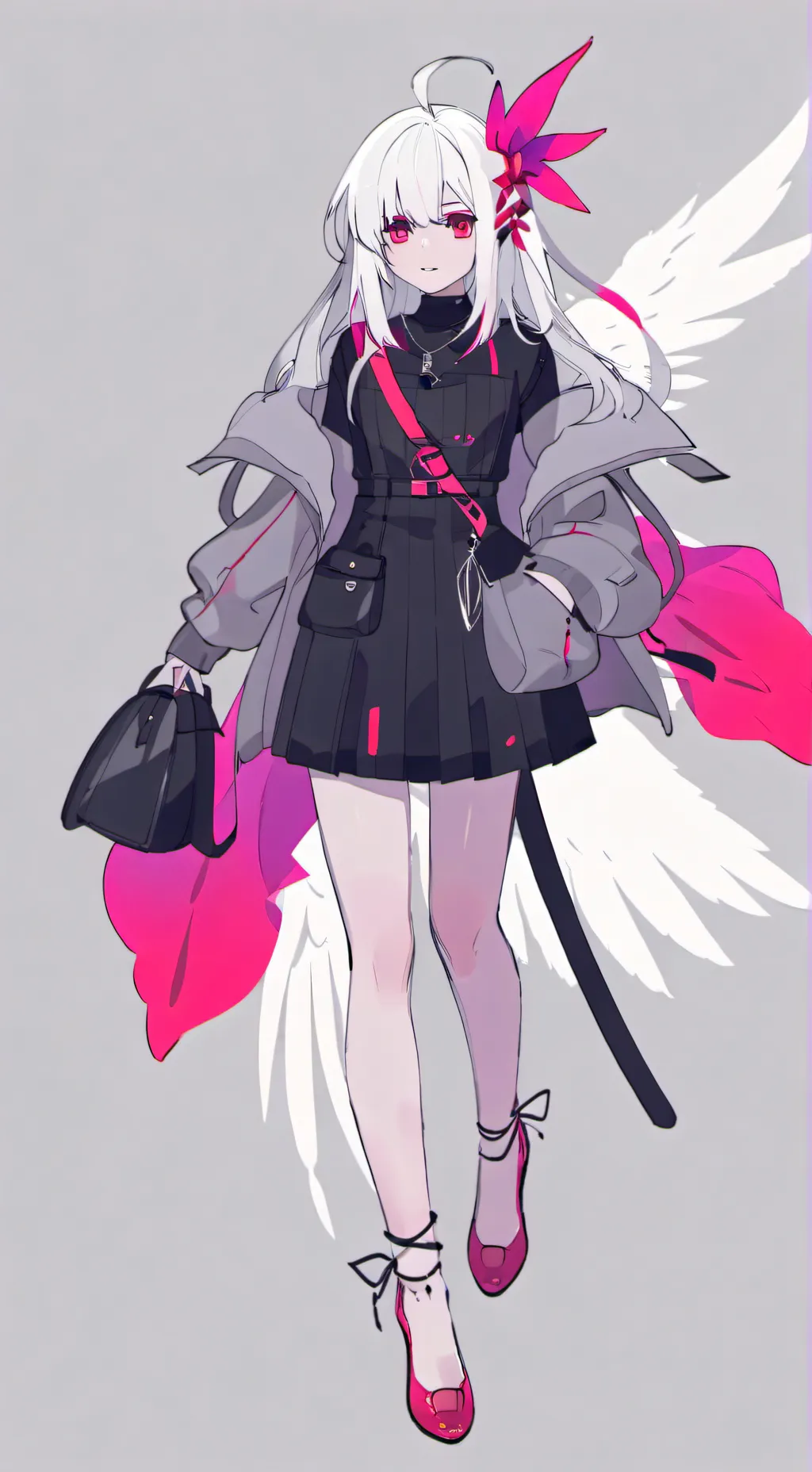 ai character: niña abandonada background