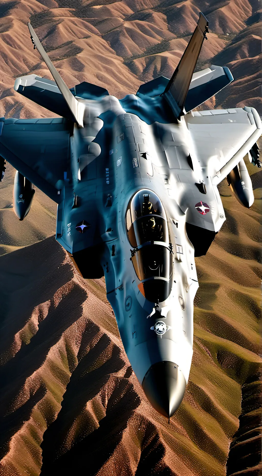 ai character: F-22 raptor background