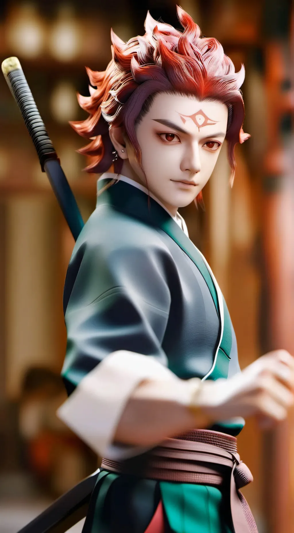 ai character: Tanjiro background