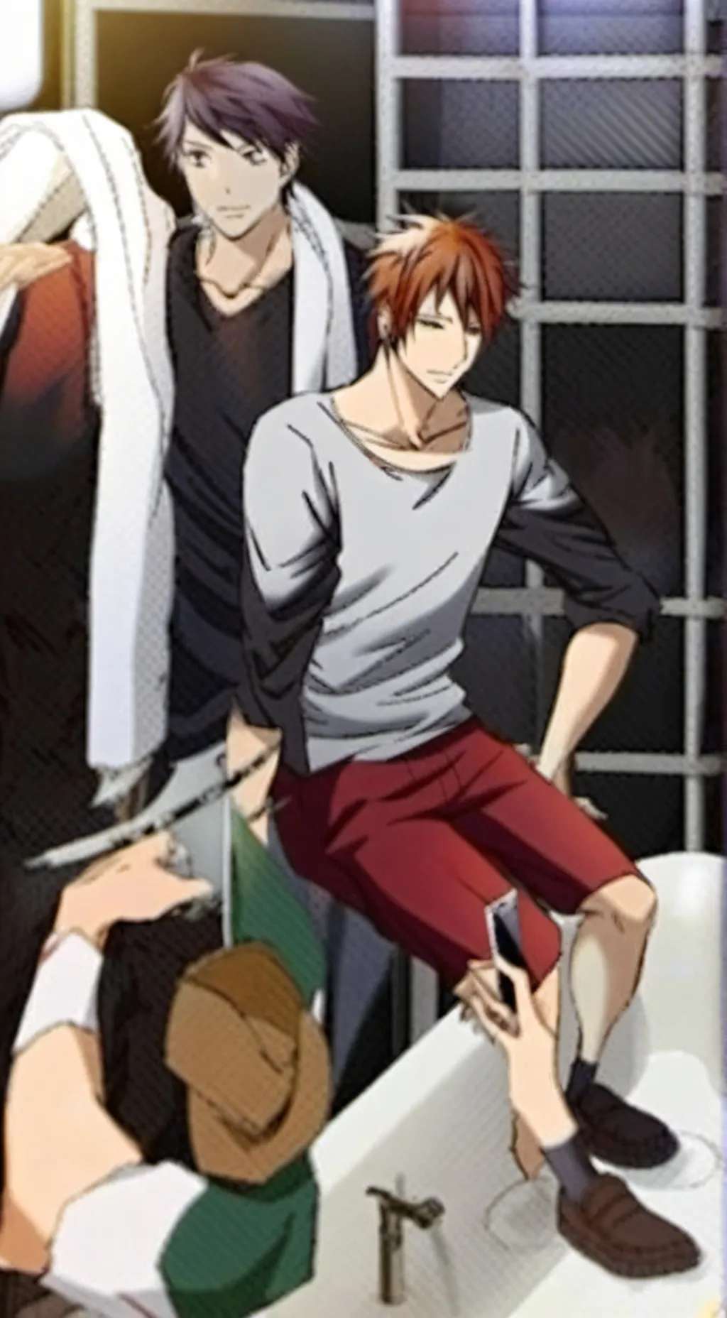 ai character: Topxtopxbottom background