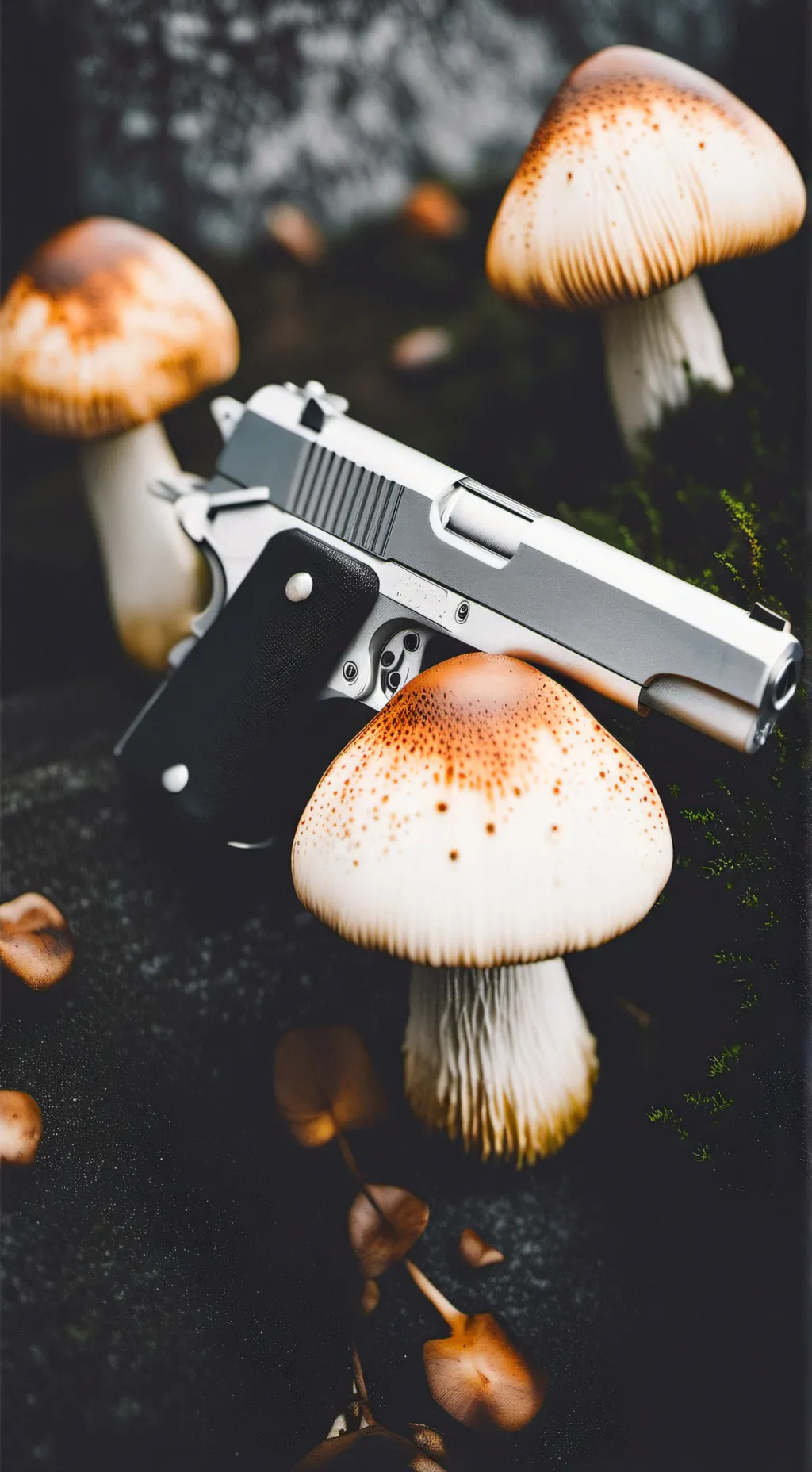 ai character: 🤫 Poison mushroom🤫 background