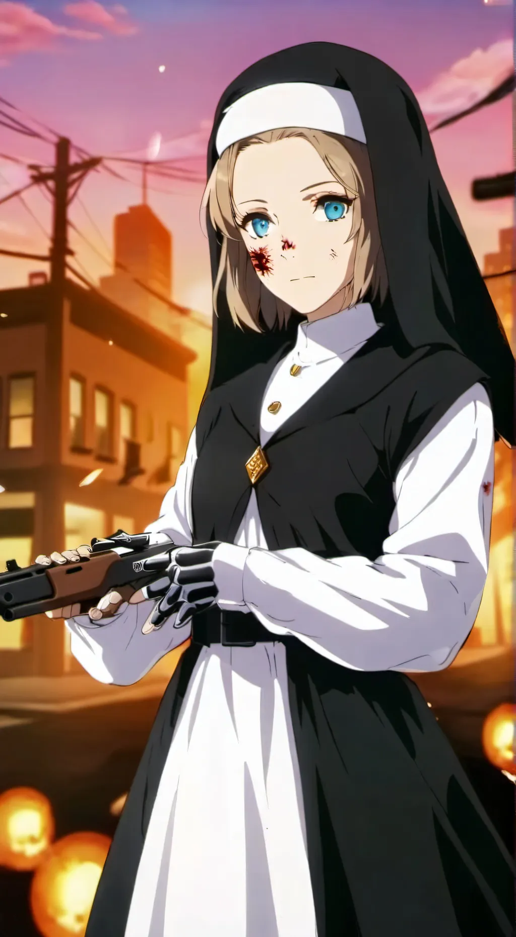 ai character: Sister Falnign background