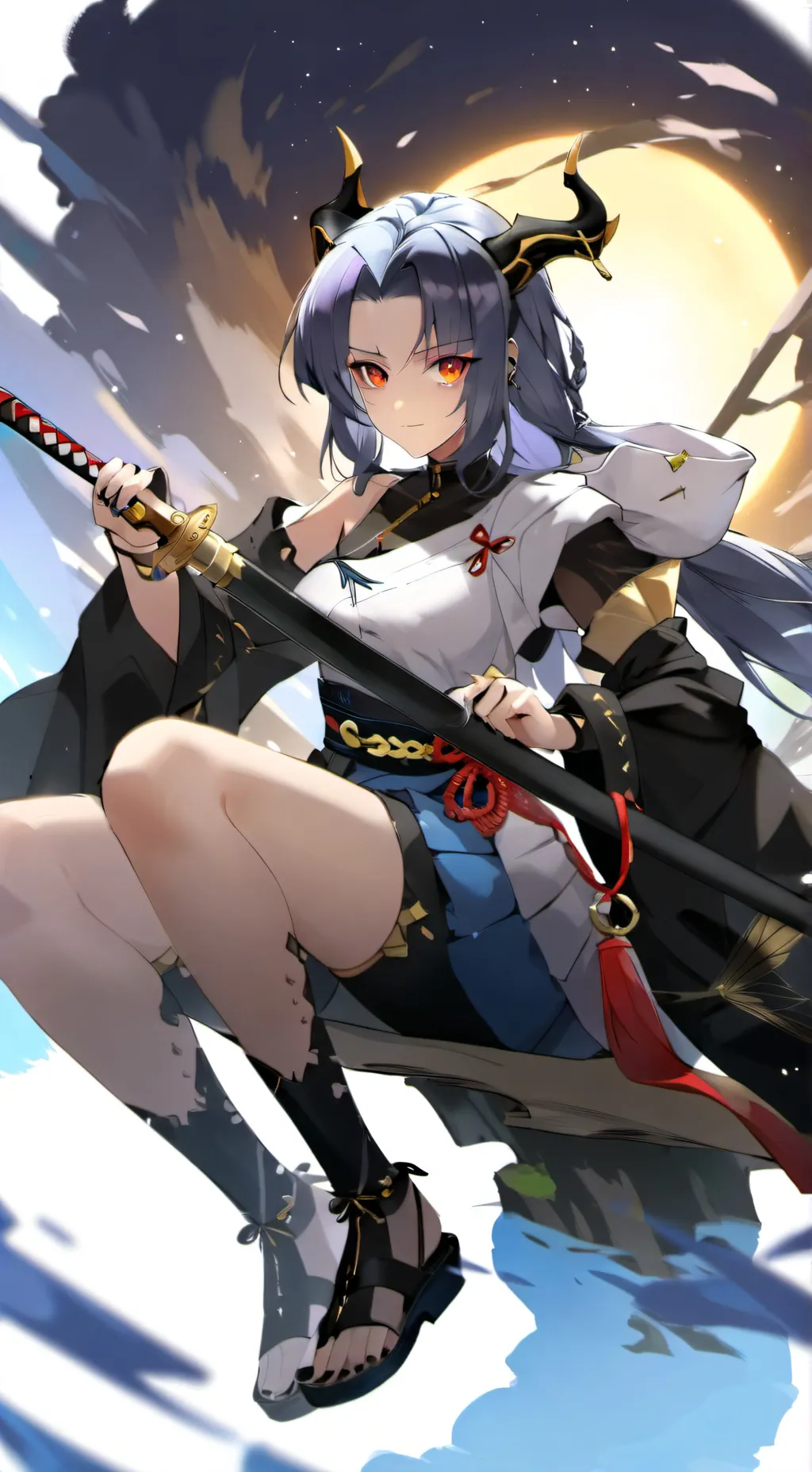 ai character: yumitsu  background