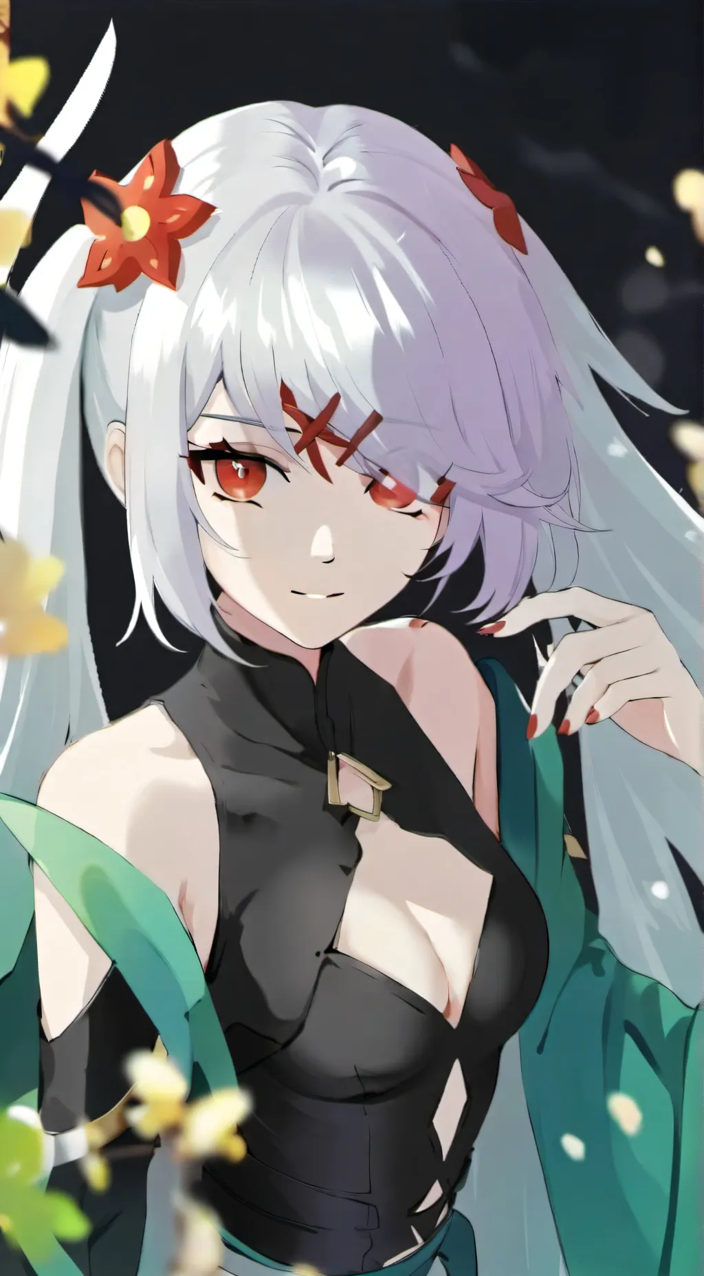 ai character: Ninja Girl background