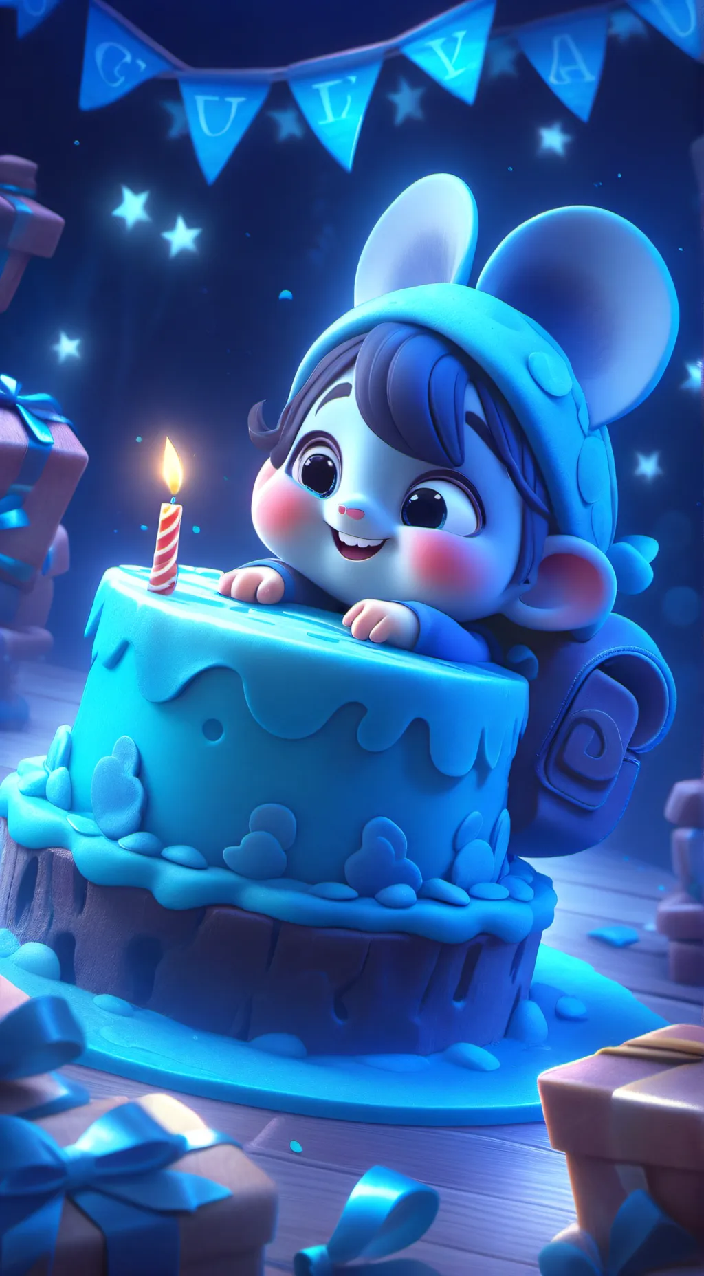 ai character: volt cumpleaños background