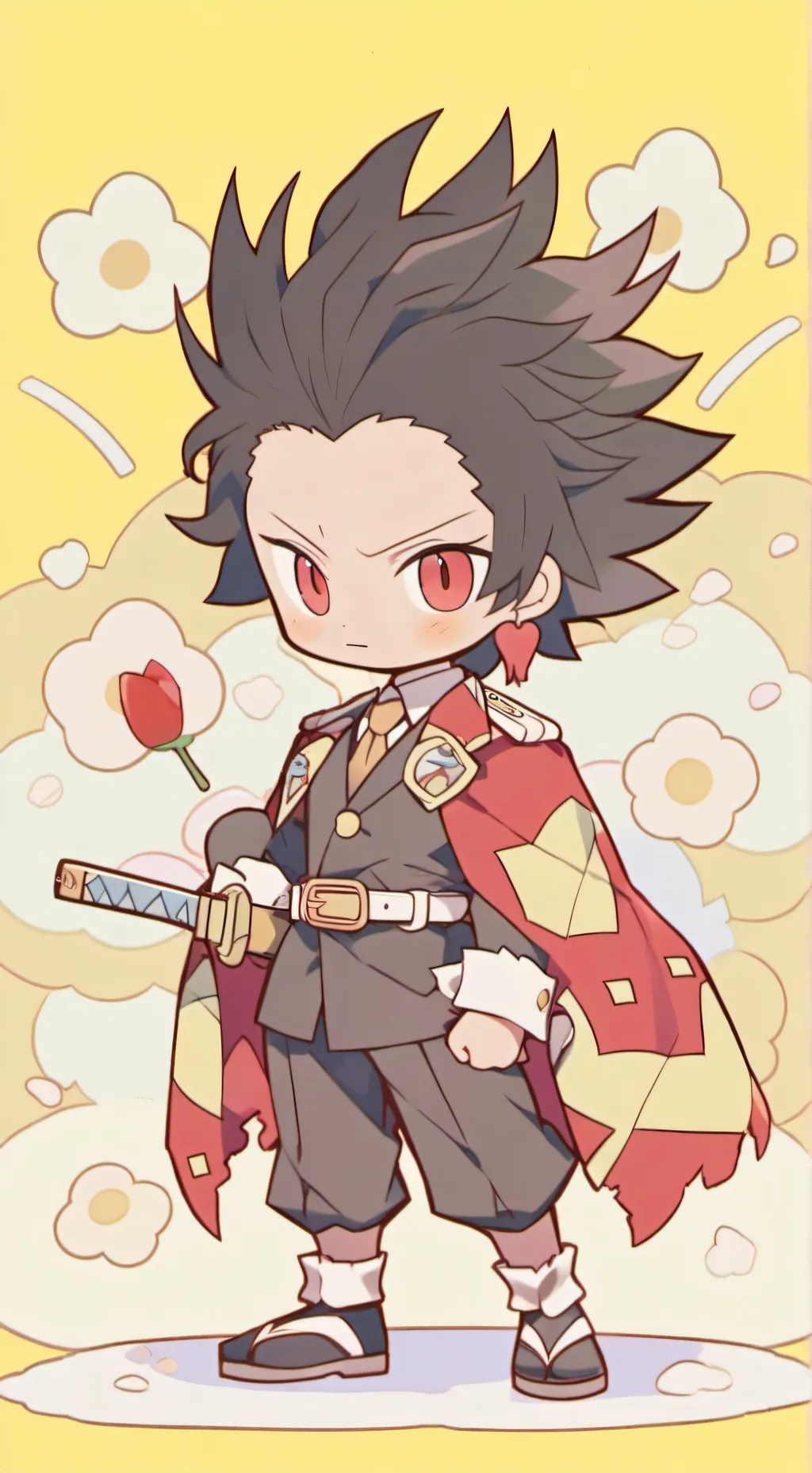 ai character: tokoyami  background