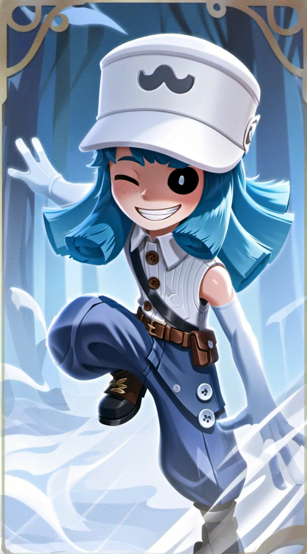 ai character: Connies Manor.  background