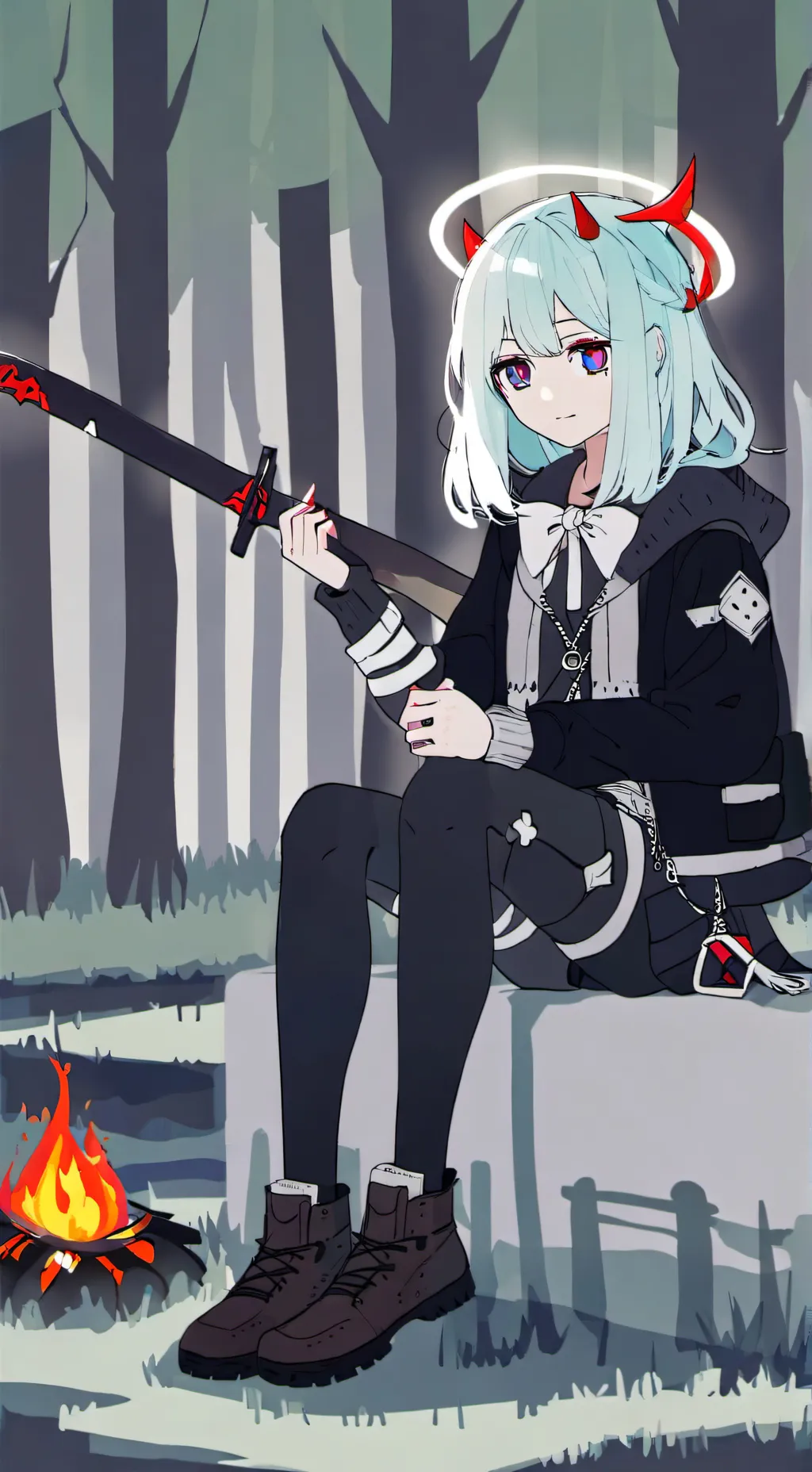 ai character: Niko Minecraft AU background