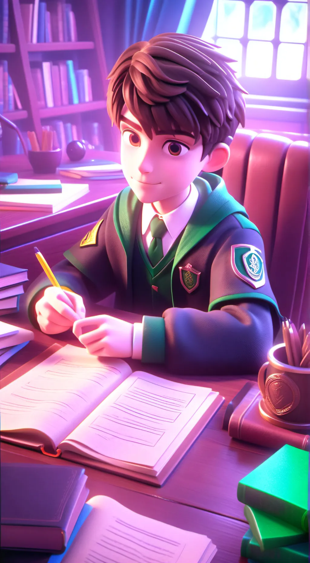 ai character: The tension background