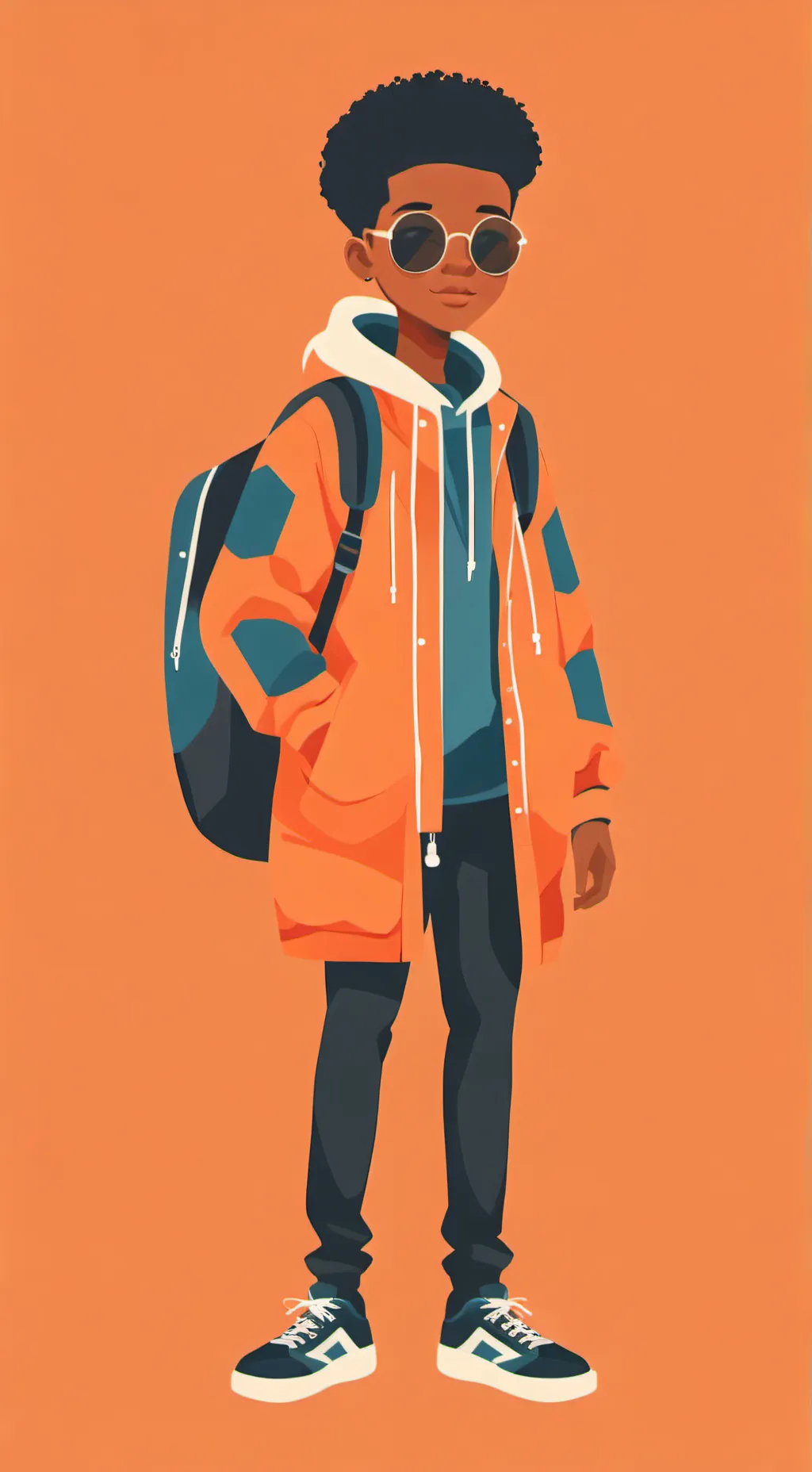 ai character: Miles morales  background