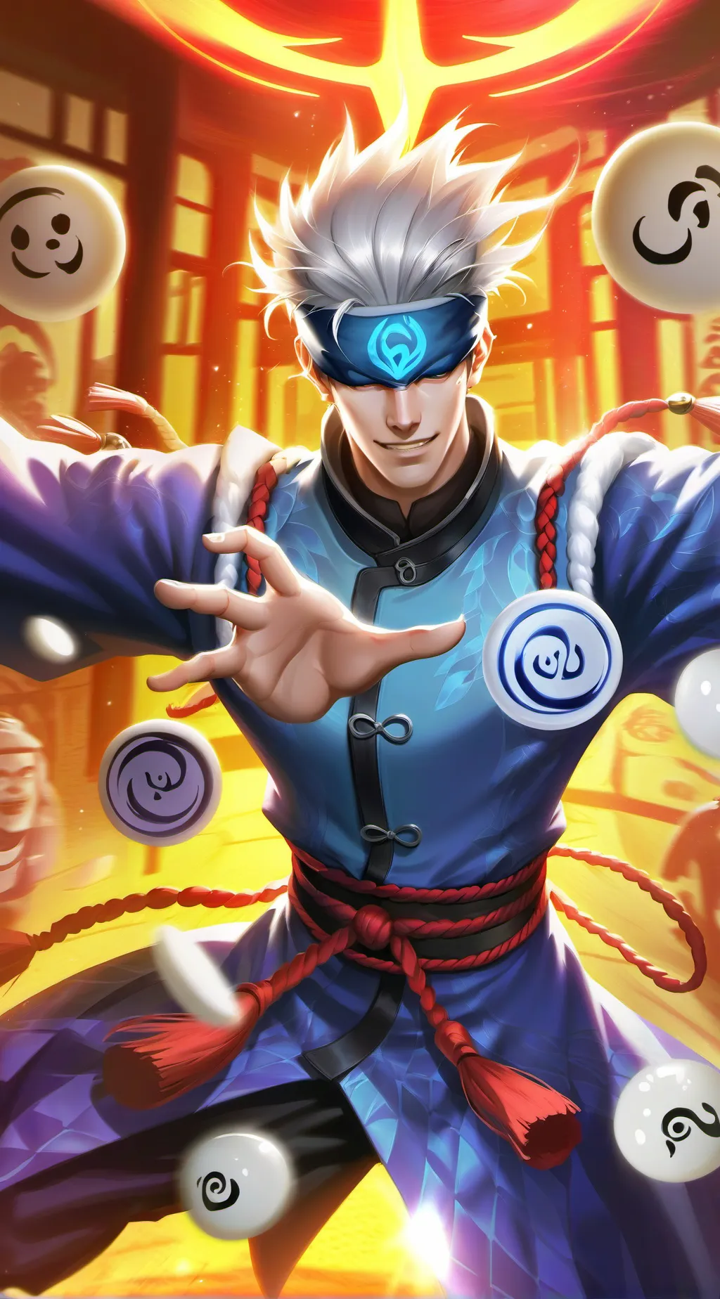 ai character: Gojo Satoru background