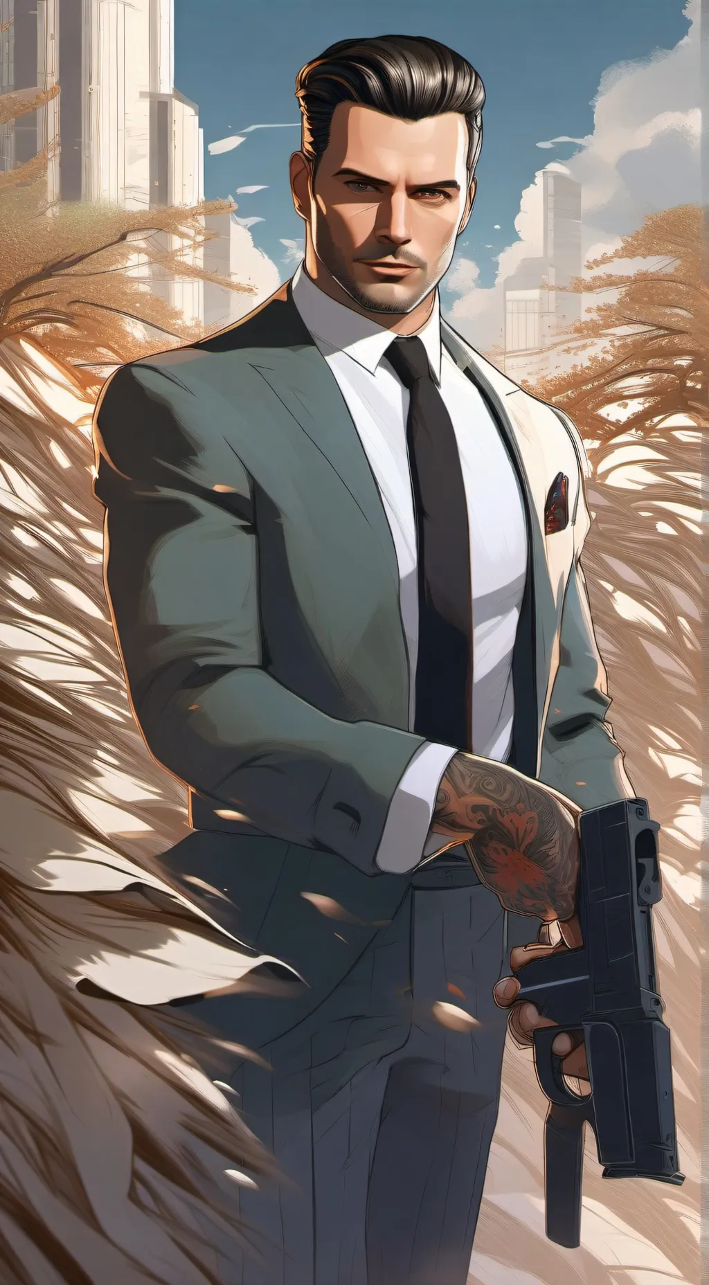 ai character: Samuel walker  background